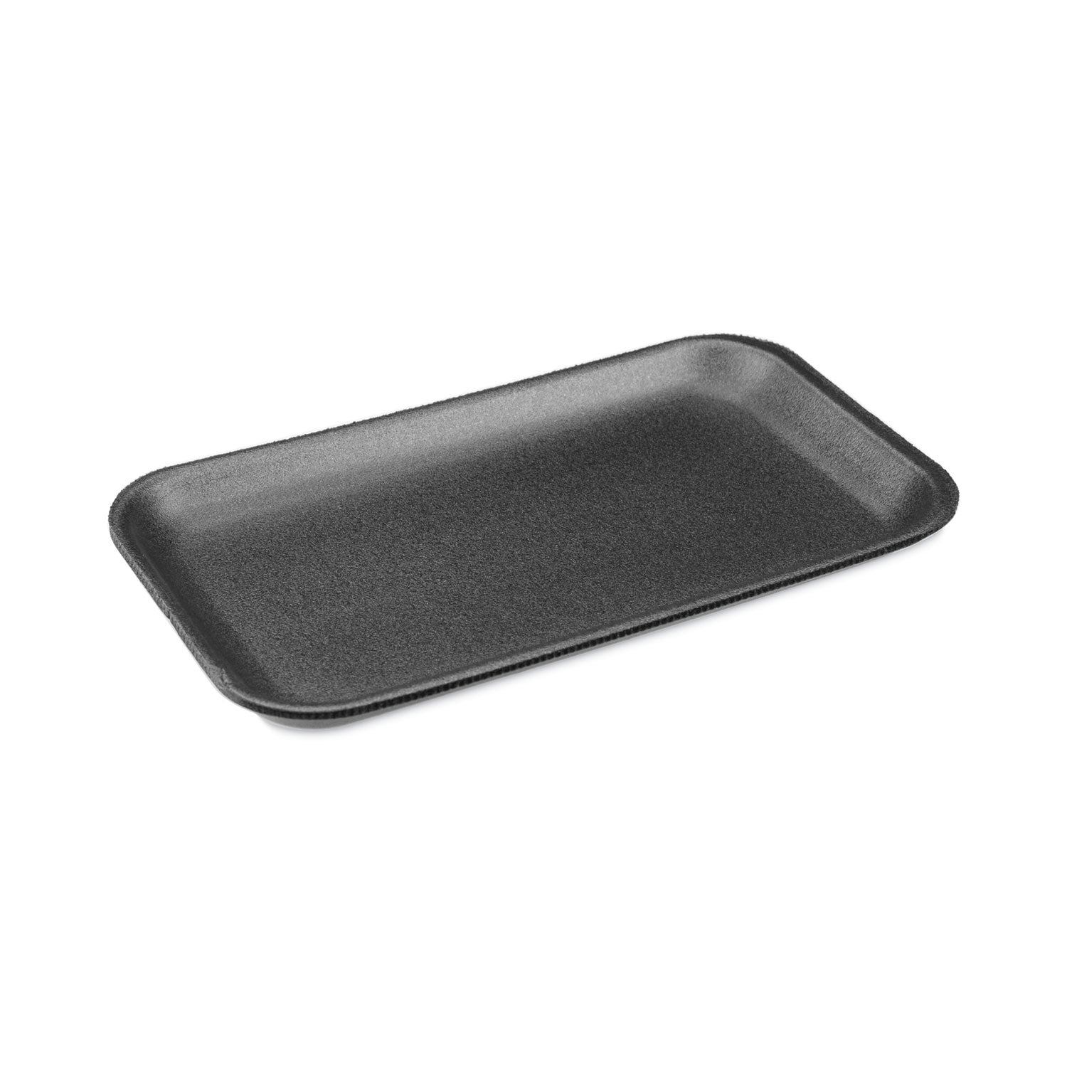 Pactiv Evergreen Meat Tray, #17S, 8.3 x 4.8 x 0.65, Black, Foam, 1,000/Carton