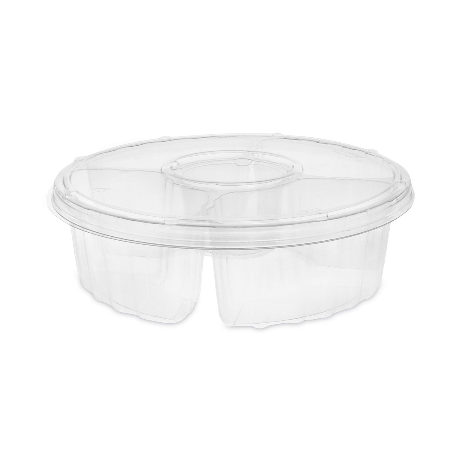 Pactiv 4-Compartment Dip Cup Platter | 64 oz