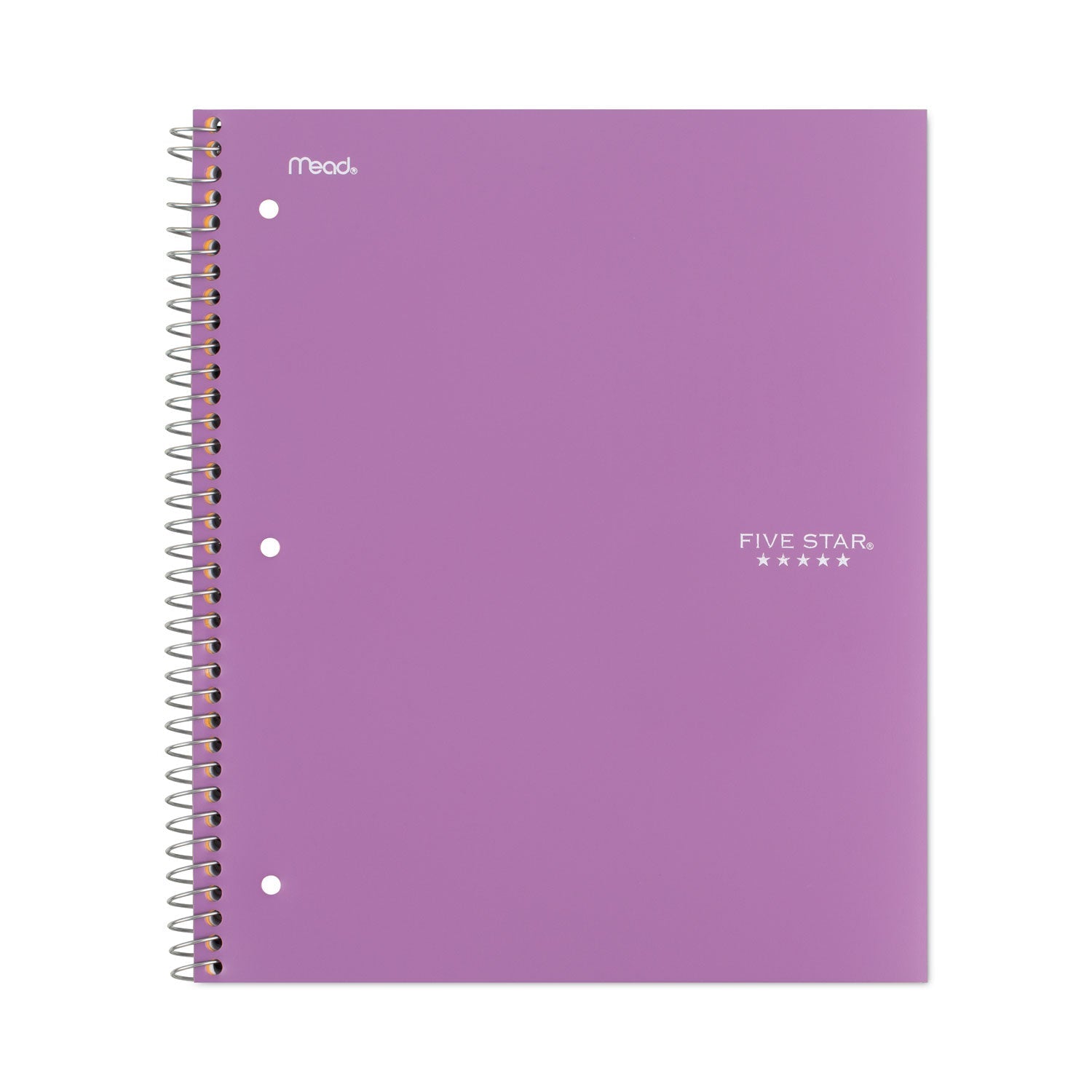 Five Star® Wirebound Notebook, 1-Subject, Medium/College Rule, Assorted Cover Colors, (100) 11 x 8.5 Sheets, 6/Pack