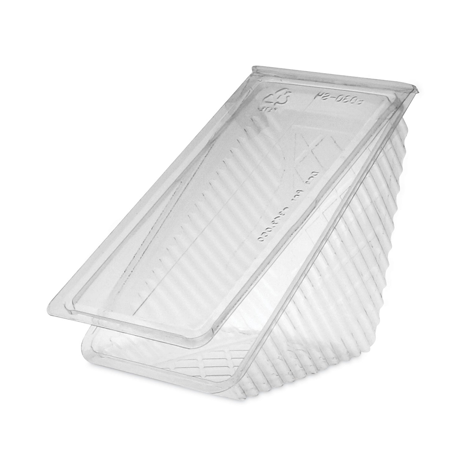 Pactiv Evergreen Plastic Hinged Lid Sandwich Container, 3.25 x 6.5 x 3, Clear, 85/Pack, 3 Packs/Carton