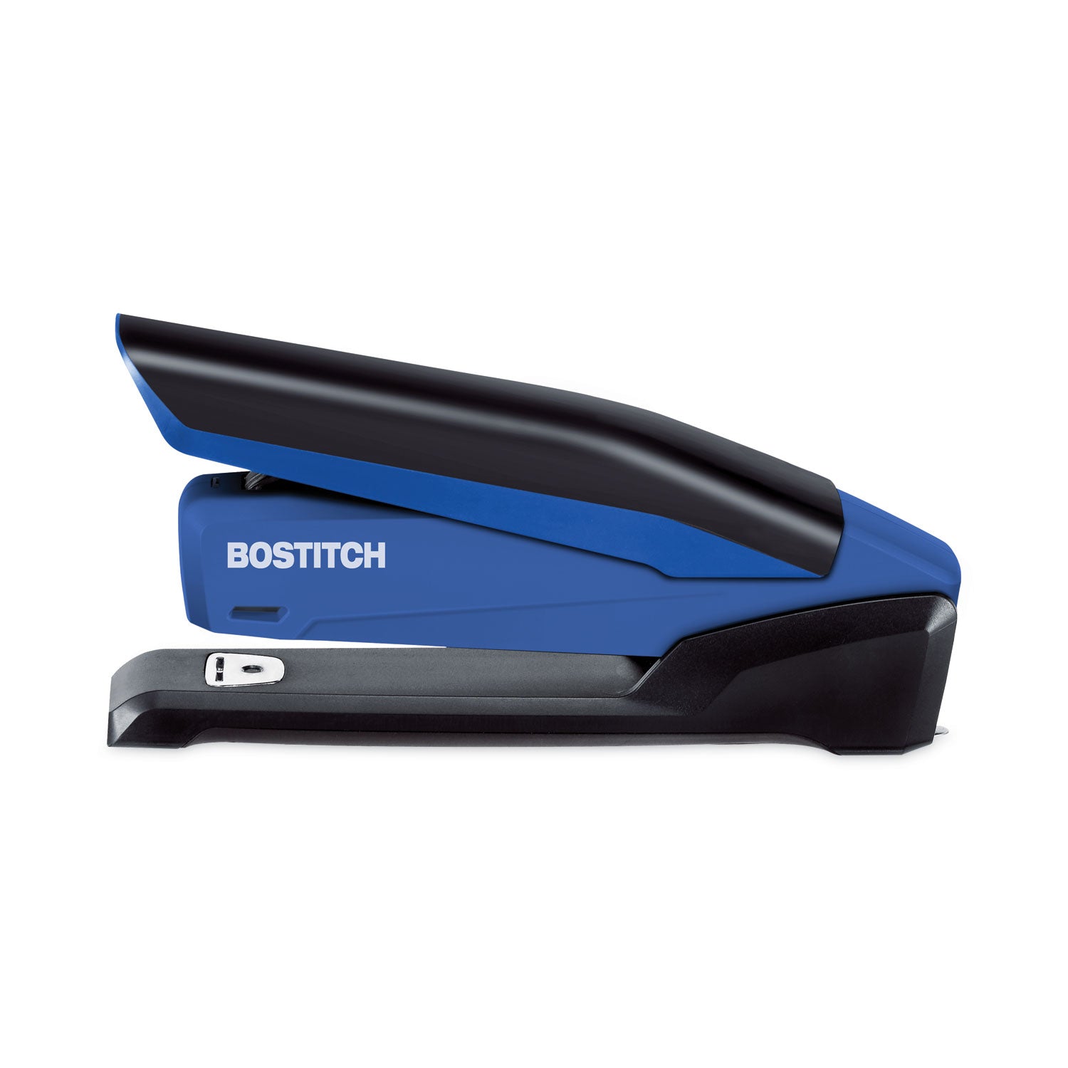 Bostitch® InPower One-Finger 3-in-1 Desktop Stapler with Antimicrobial Protection, 20-Sheet Capacity, Blue/Black