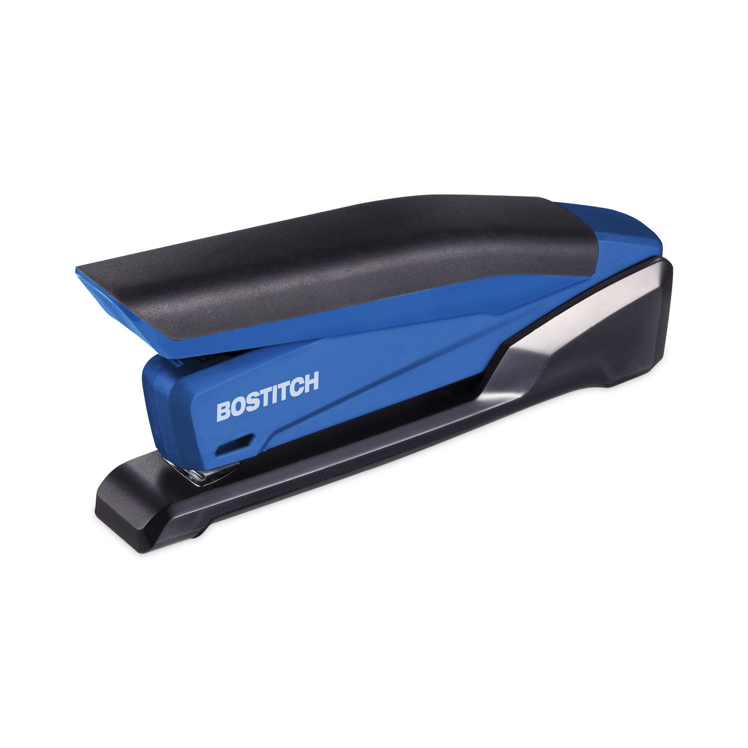 Bostitch® InPower One-Finger 3-in-1 Desktop Stapler with Antimicrobial Protection, 20-Sheet Capacity, Blue/Black