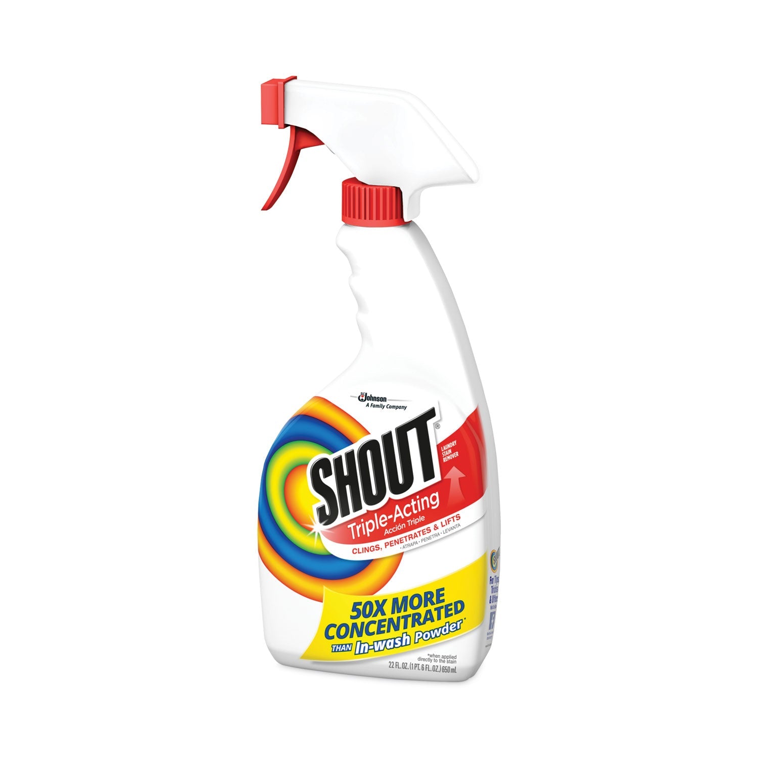 Shout® Laundry Stain Treatment, Pleasant Scent, 22 Oz Trigger Spray Bottle
