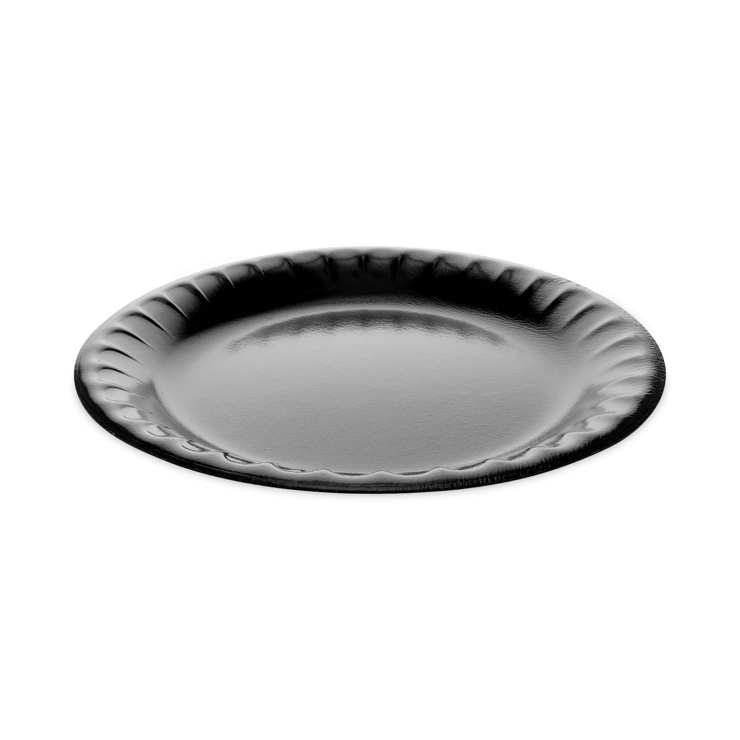 Laminated Foam Dinnerware Plate | 9-Inch Black