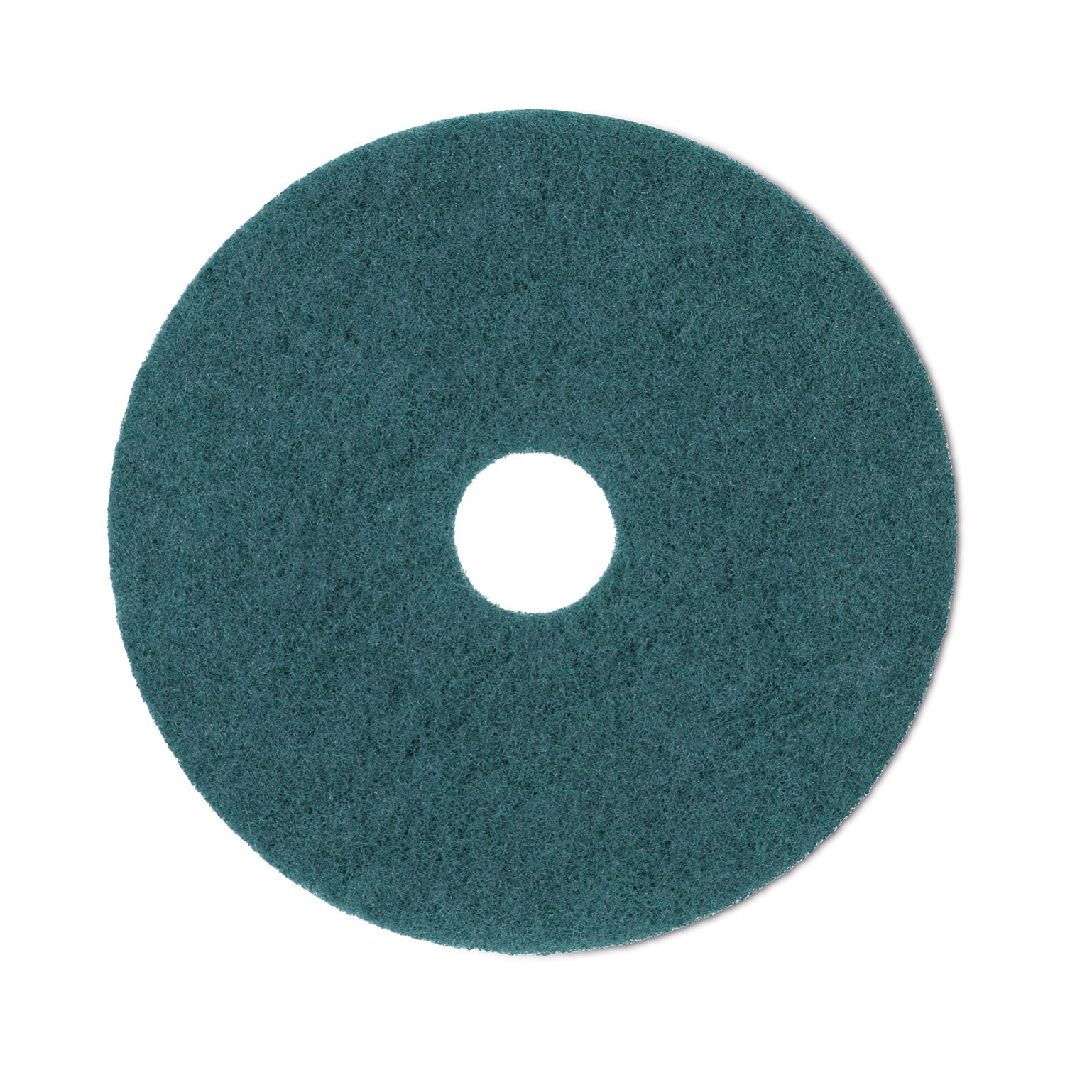 Boardwalk® Heavy-Duty Scrubbing Floor Pads, 20" Diameter, Green, 5/carton