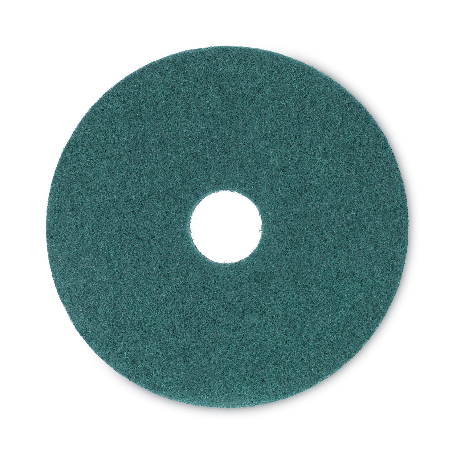 Boardwalk® Heavy-Duty Scrubbing Floor Pads, 16" Diameter, Green, 5/carton