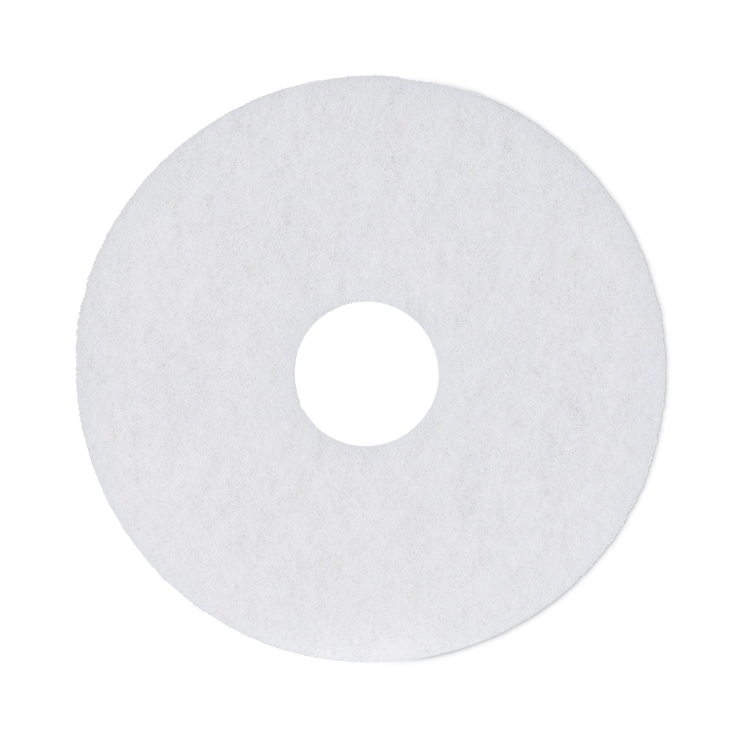 Polishing Floor Pads | 13" White, 5/Carton