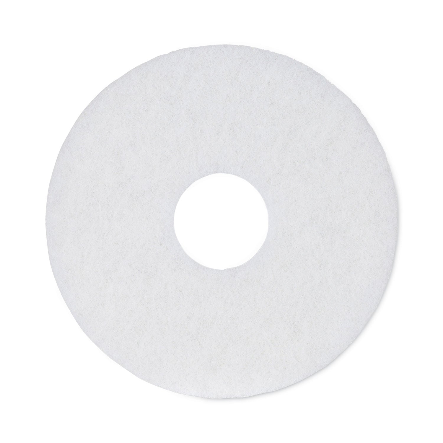 Polishing Floor Pads | 12" White, 5/Carton
