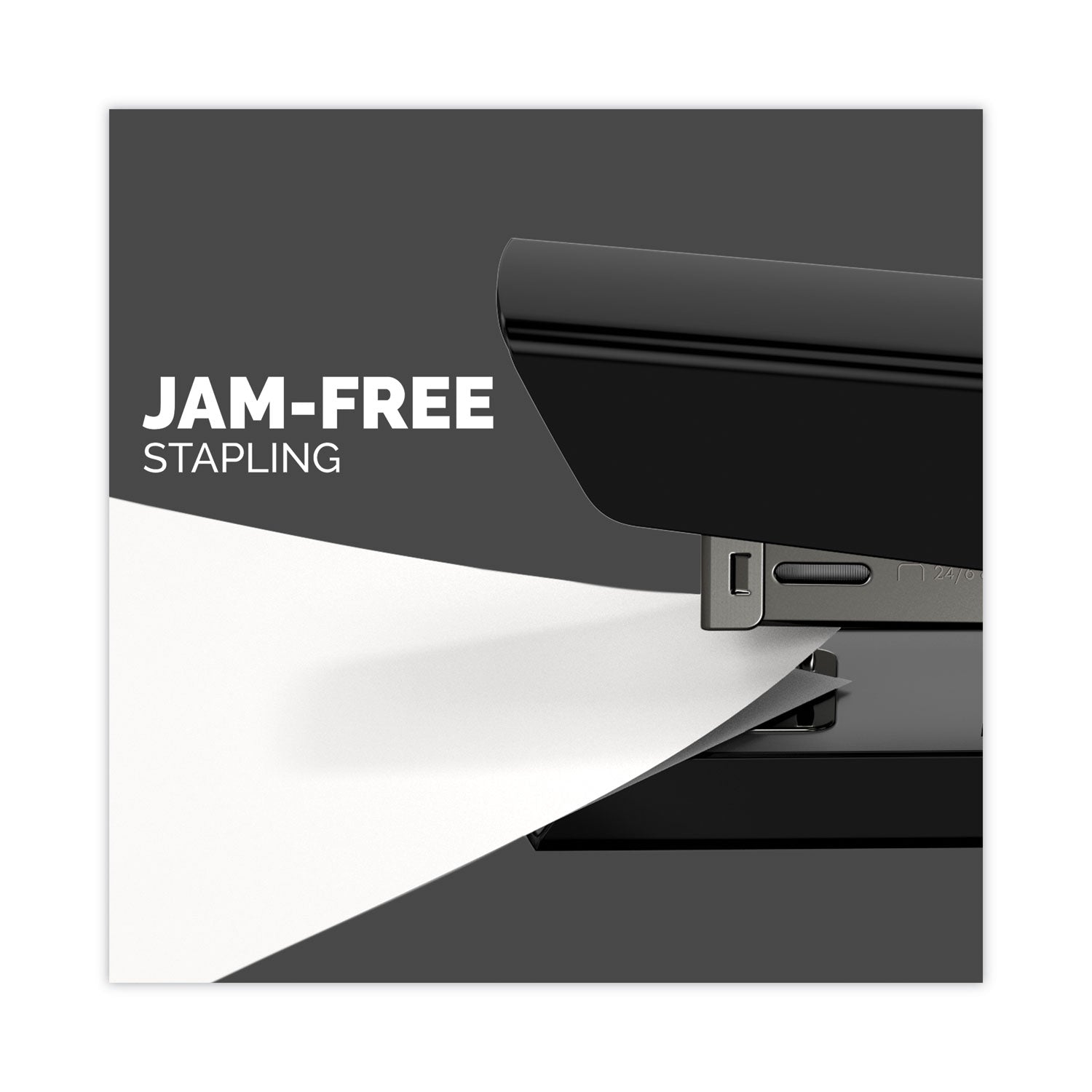 Fellowes® LX820 Classic Full Strip Stapler with Antimicrobial Protection, 20-Sheet Capacity, Black