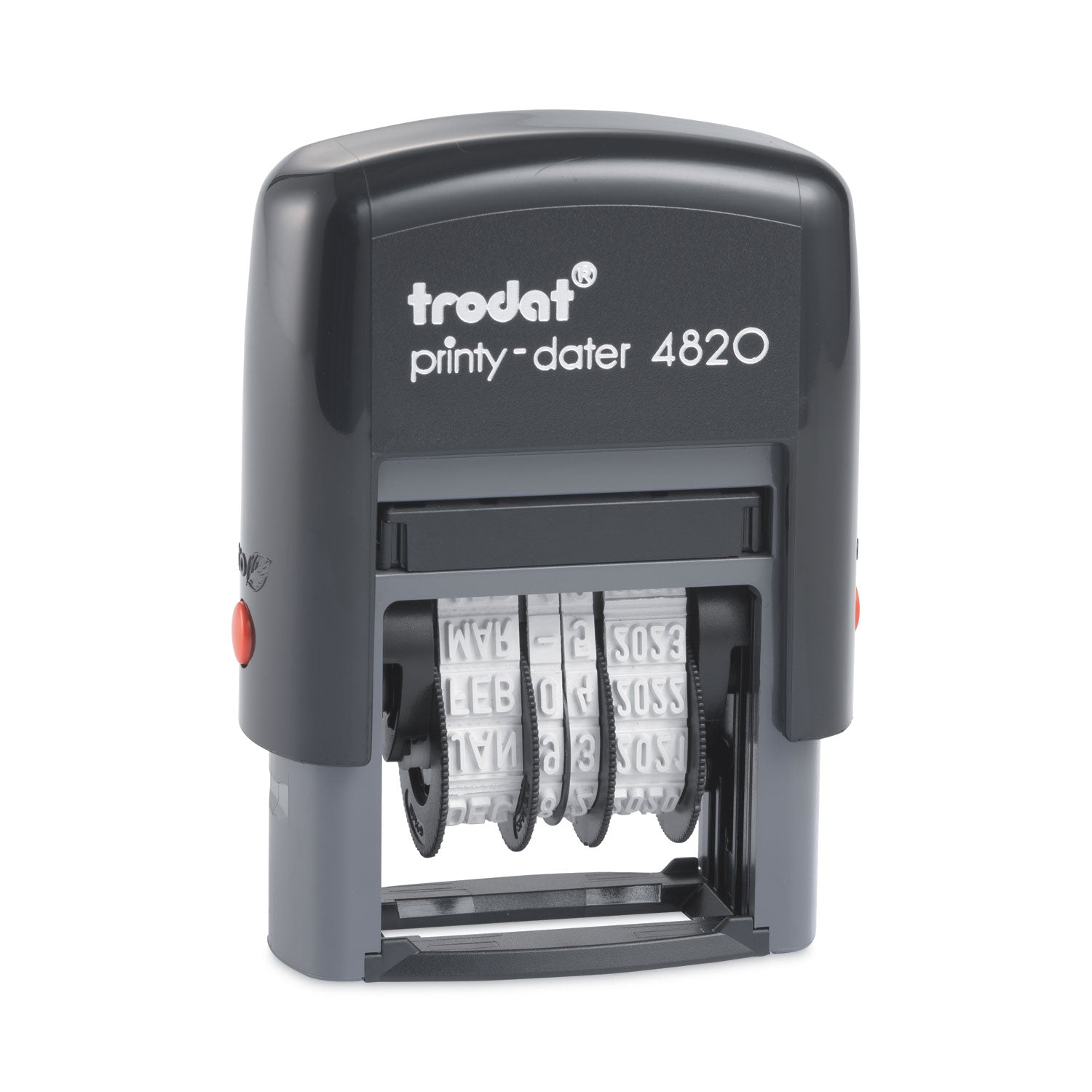 Trodat® Printy Economy Date Stamp, Self-Inking, 1.63" x 0.38", Black