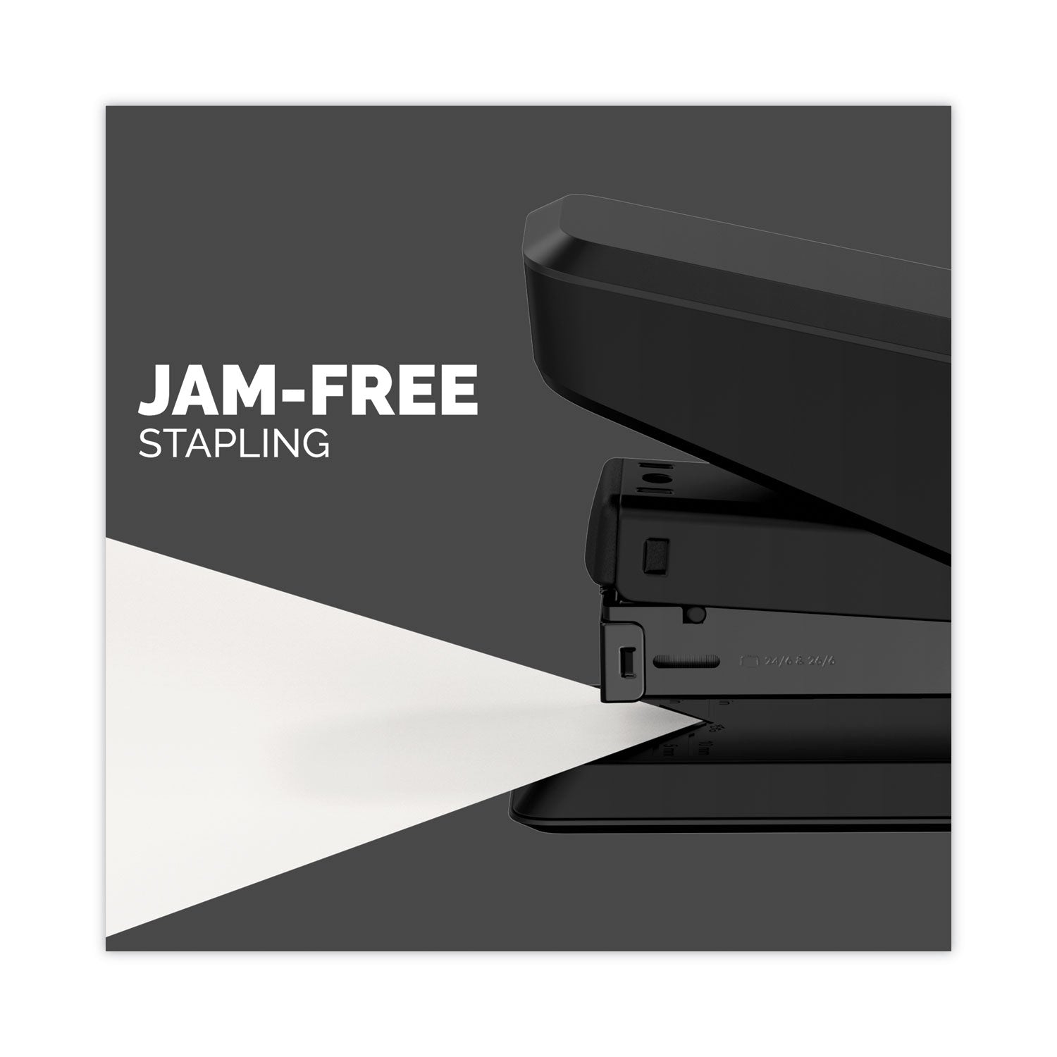 Fellowes® LX850 EasyPress Full Strip Stapler with Antimicrobial Protection, 25-Sheet Capacity, Black