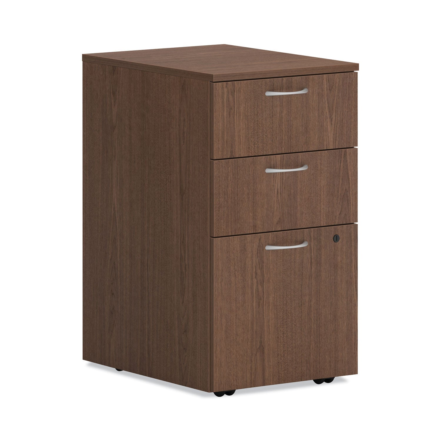 HON® Mod Mobile Pedestal | 3-Drawer Sepia Walnut