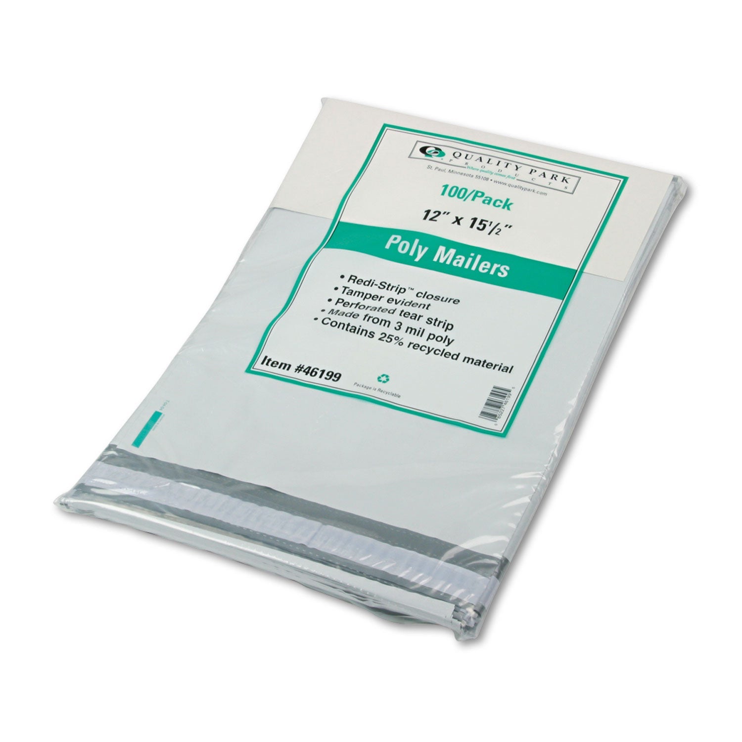 Quality Park Redi-Strip Poly Mailer | #5 White