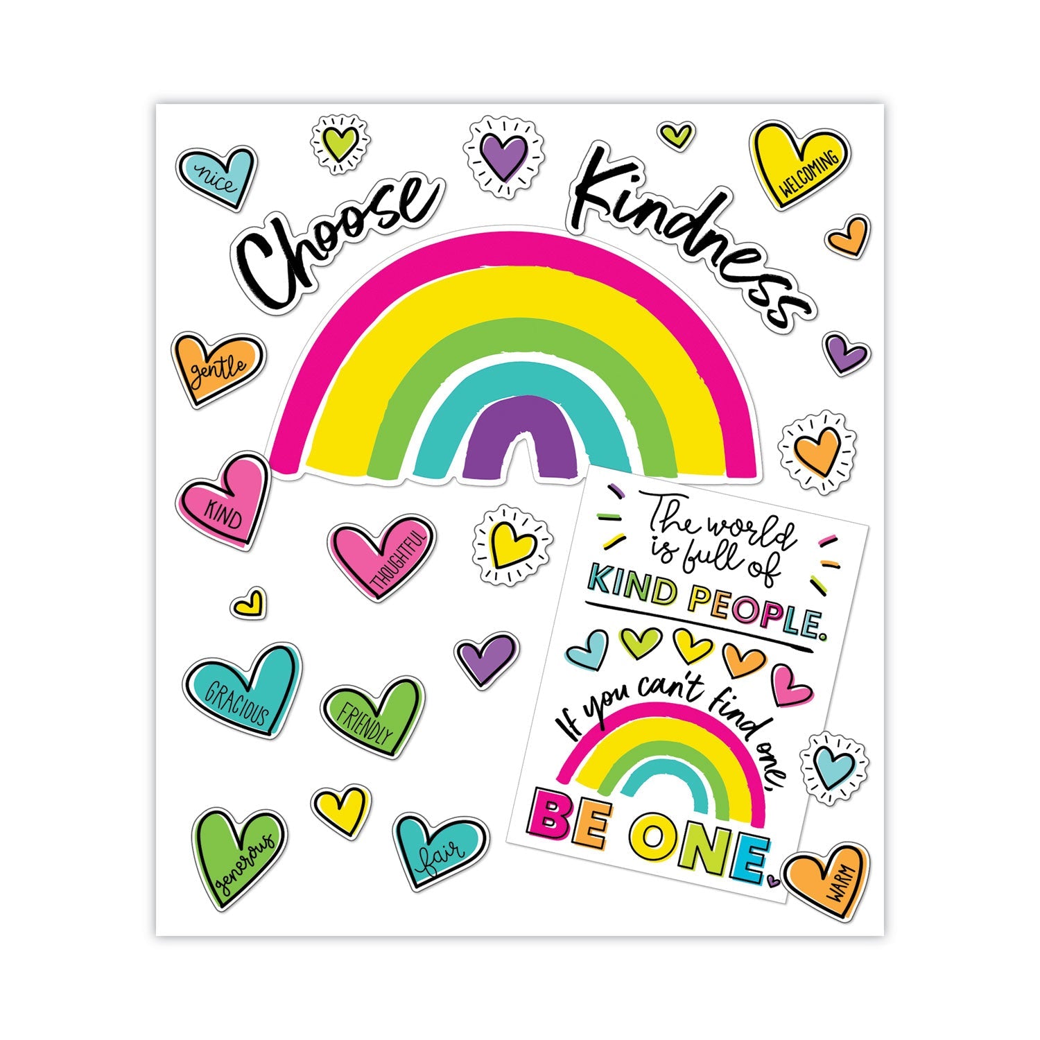 Motivational Bulletin Board Set | Kind Vibes