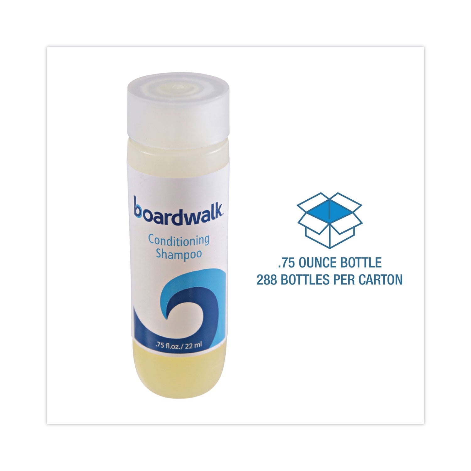 Boardwalk® Amenity Conditioning Shampoo, Floral Scent, 0.75 oz, 288/Carton