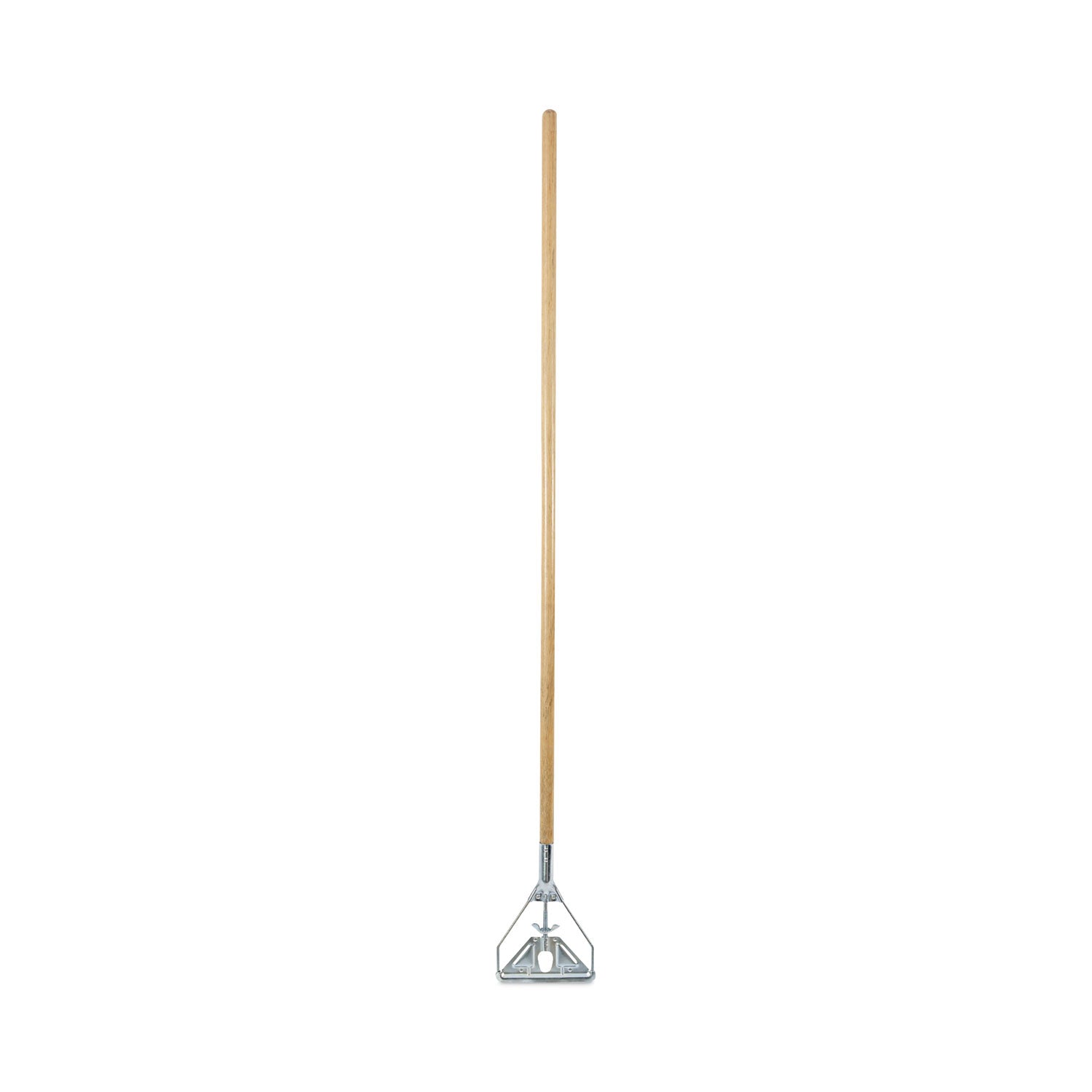 Boardwalk® Screw Clamp Metal Head Wooden Mop Handle, #20+, 1.13" dia x 62", Natural