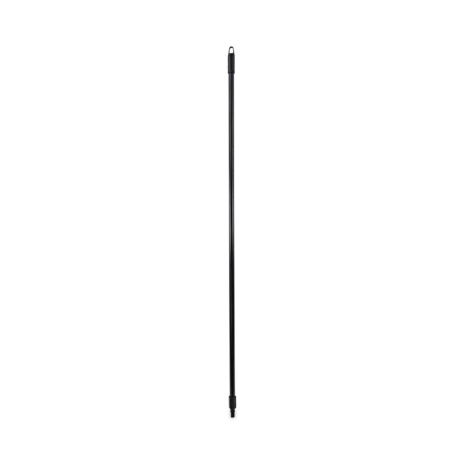 Boardwalk® Fiberglass Broom Handle, Nylon Plastic Threaded End, 1" dia x 60", Black