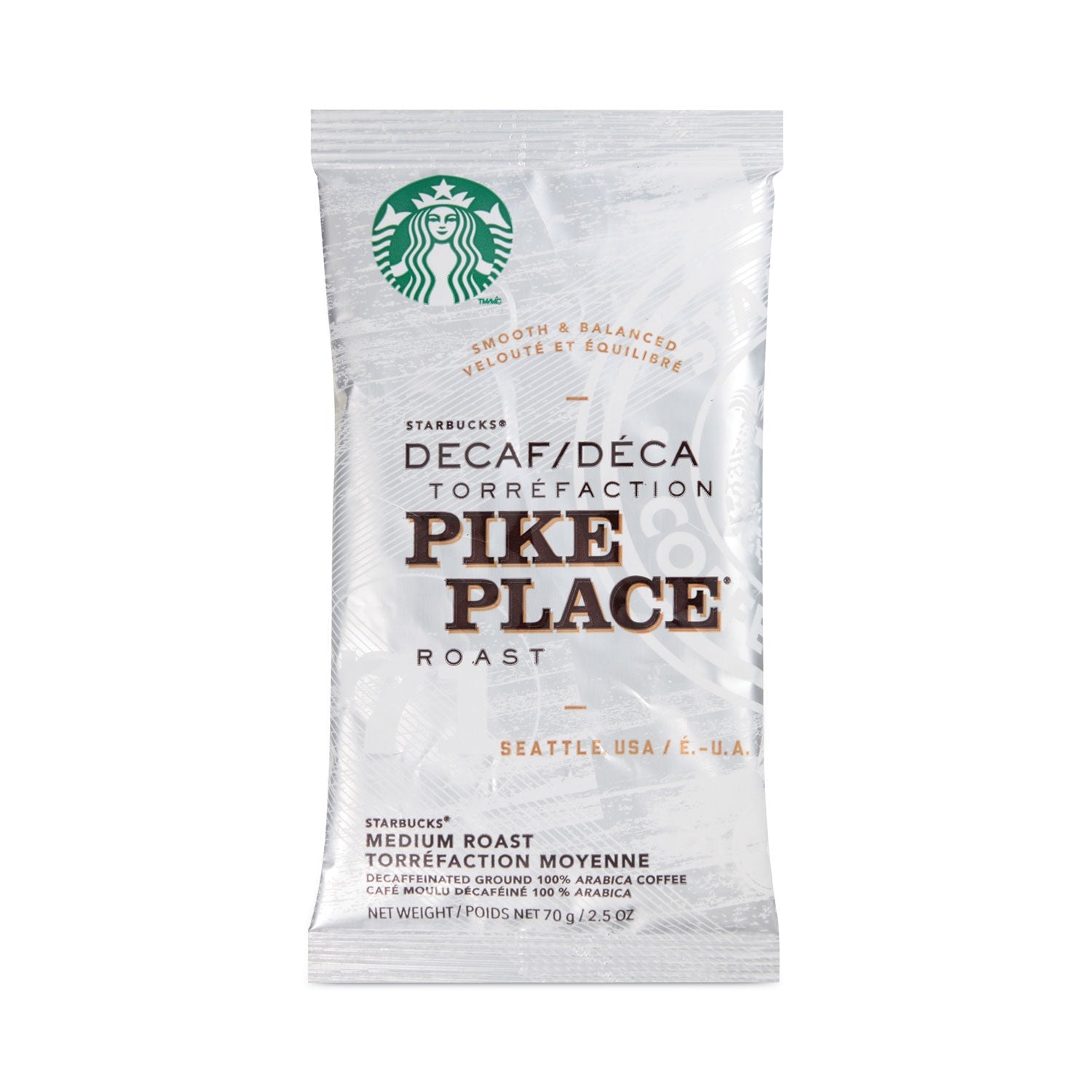 Starbucks Pike Place Decaf Coffee | 72-Packets