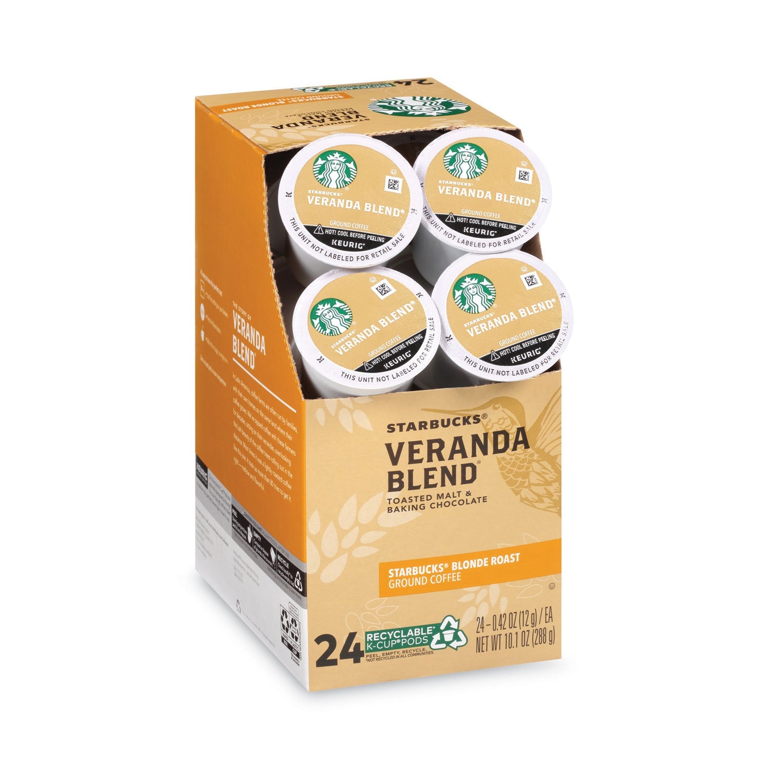 Starbucks® Veranda Blend Coffee K-Cups Pack, 24/box