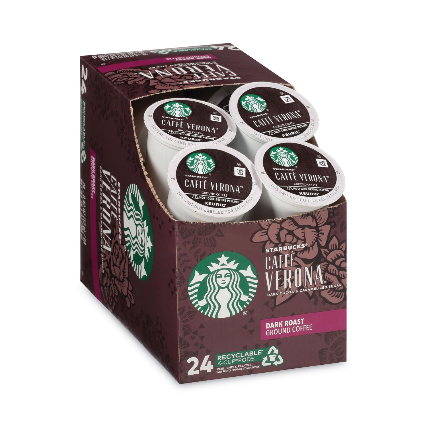 Starbucks® Caffe Verona Coffee K-Cups Pack, 24/box