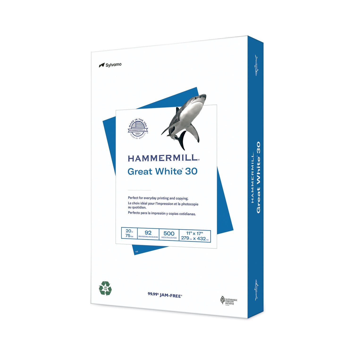 Hammermill Great White 30 Recycled Print Paper