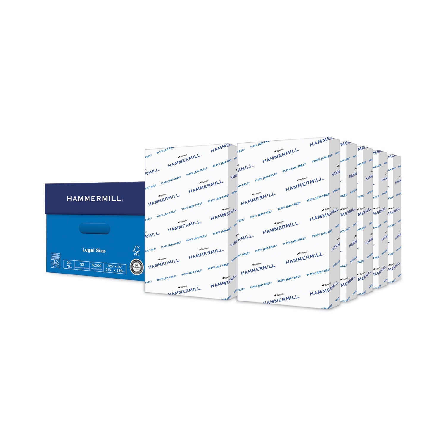 Hammermill® Copy Plus Print Paper, 92 Bright, 20 lb Bond Weight, 8.5 x 14, White, 500 Sheets/Ream, 10 Reams/Carton