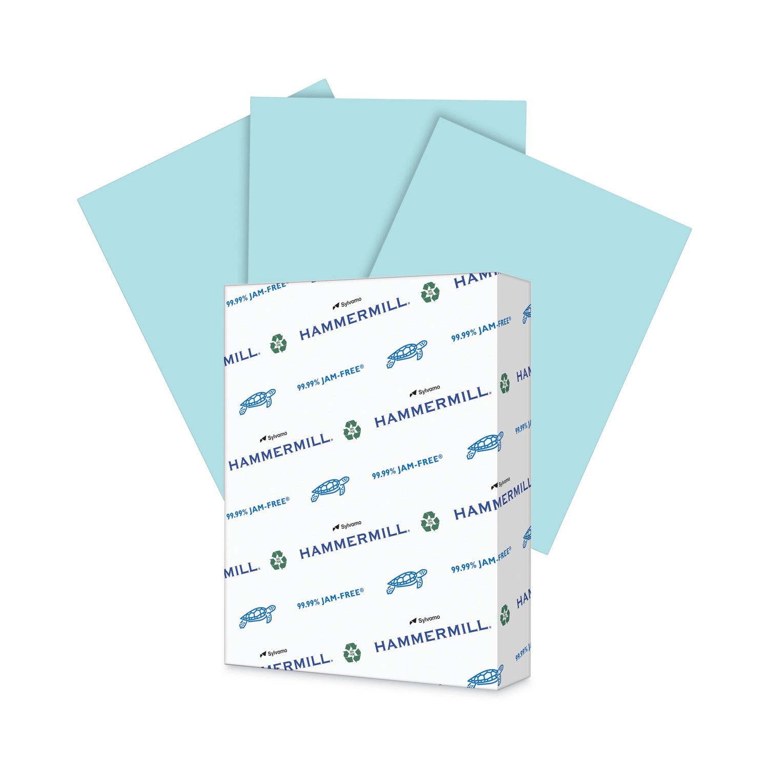 Hammermill® Colors Print Paper, 20 lb Bond Weight, 8.5 x 11, Blue, 500/Ream