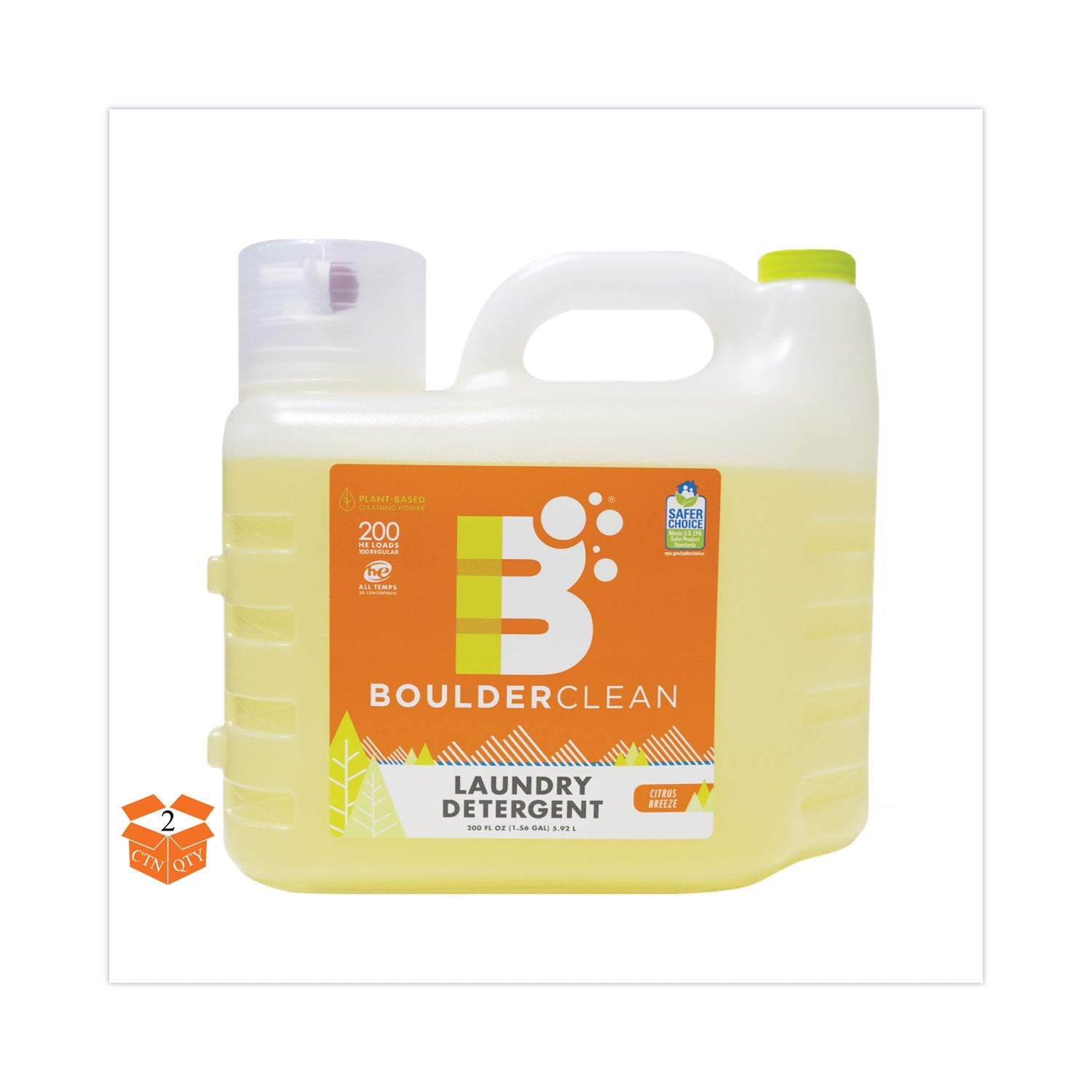 Liquid Laundry Detergent | Citrus Breeze | 200 Oz