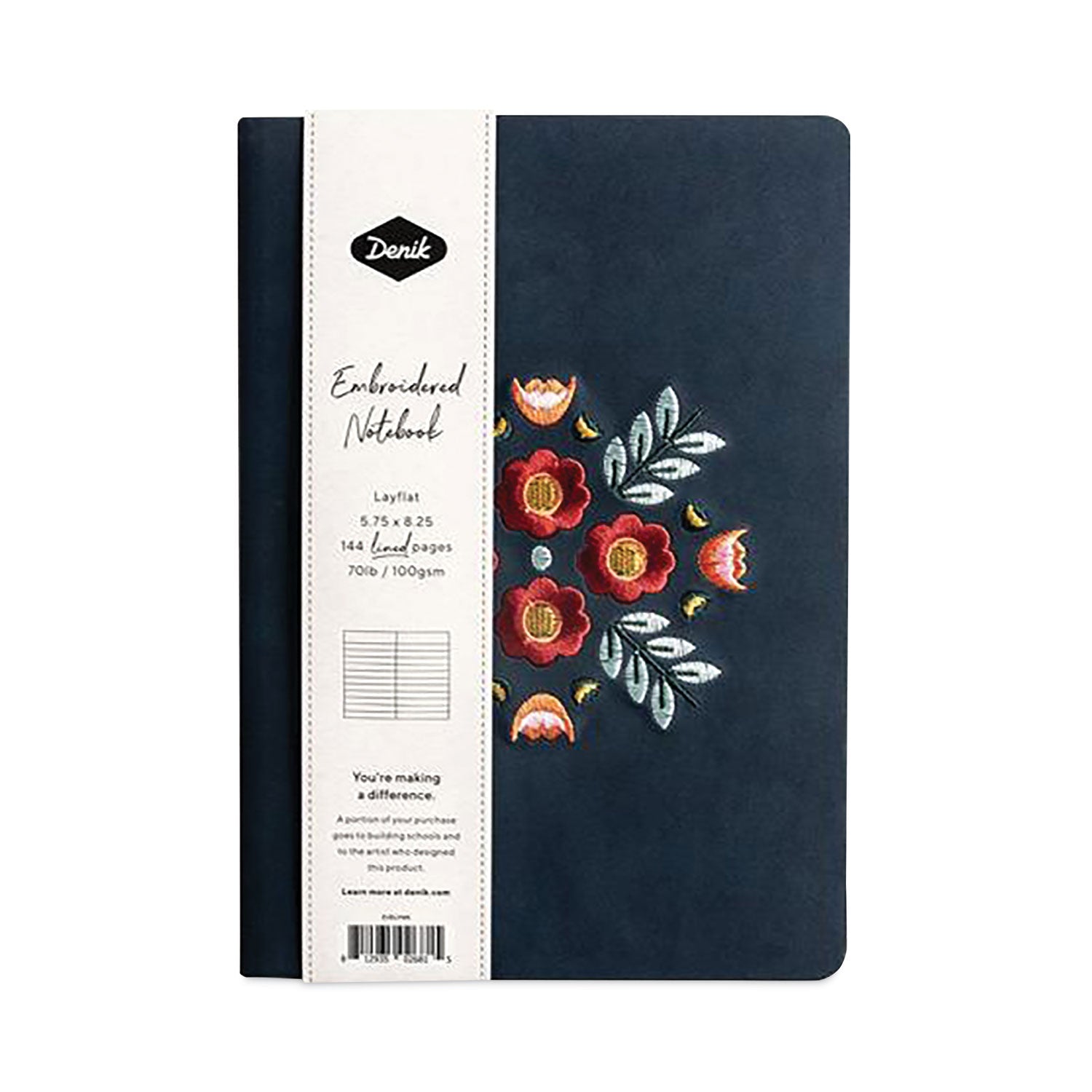 Vegan-Suede Layflat Hardbound Journal
