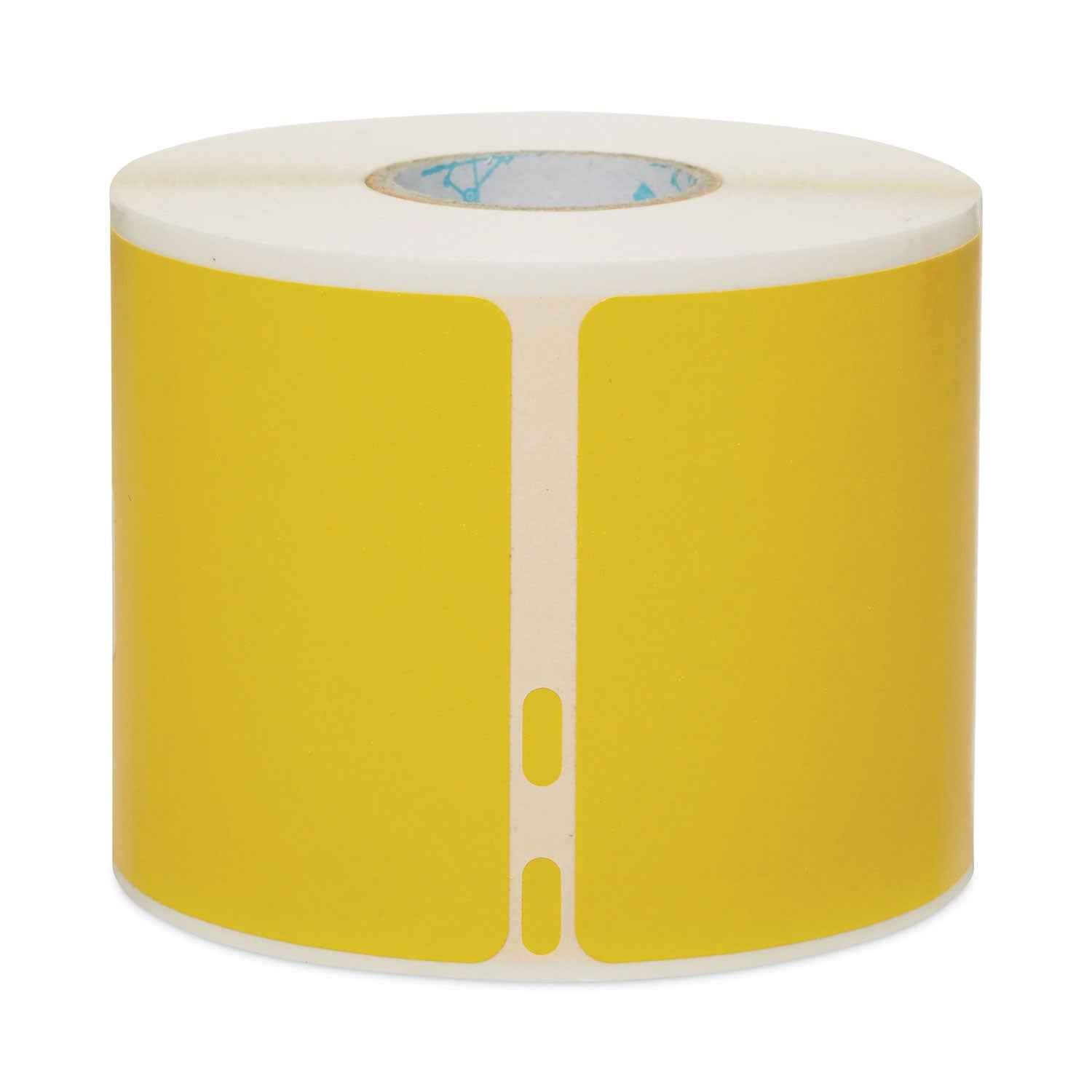 DYMO® LabelWriter Name Badge/Shipping Labels, 2.13", Black on Yellow, 220 Labels/Roll
