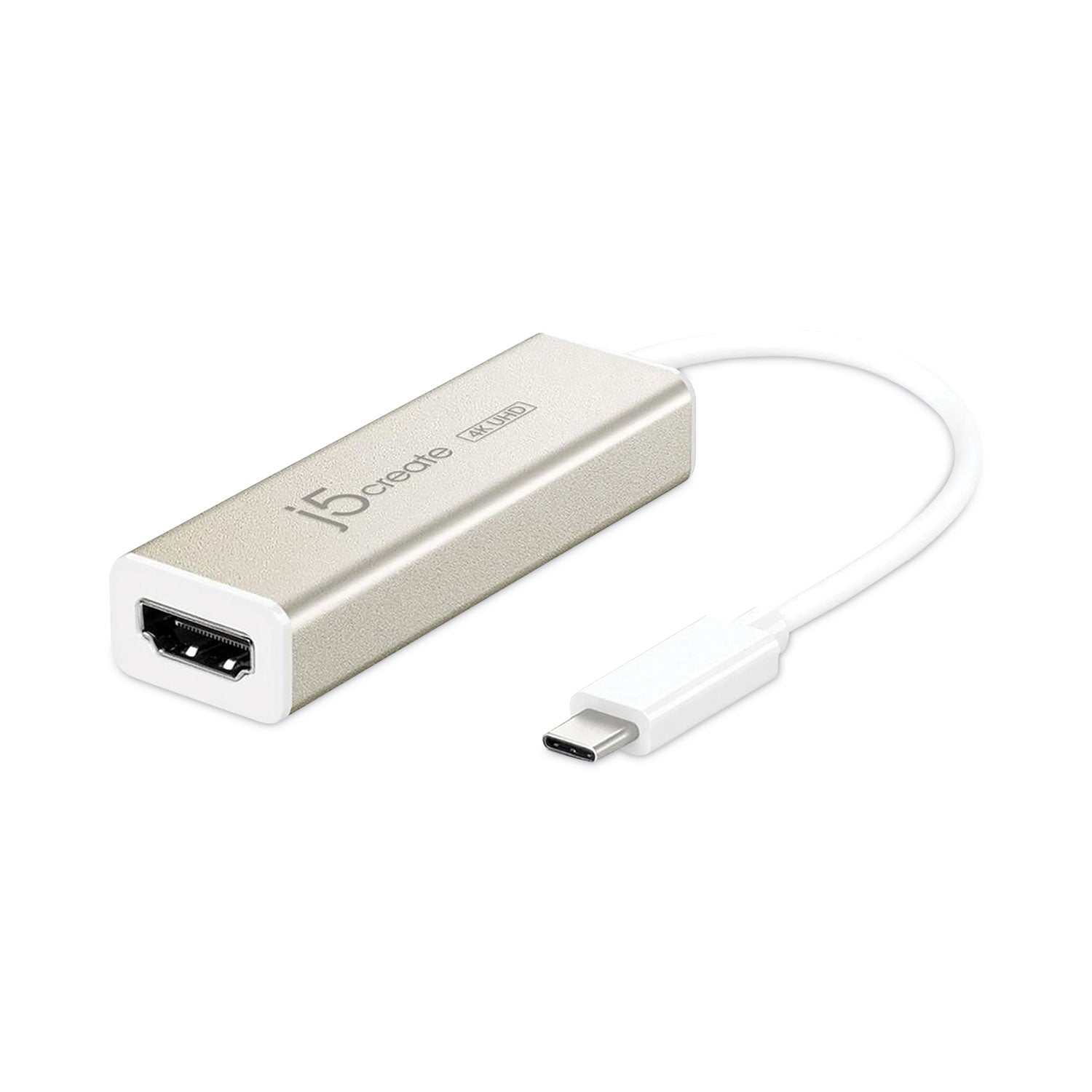 USB-C to HDMI Adapter | 4K, Silver/White