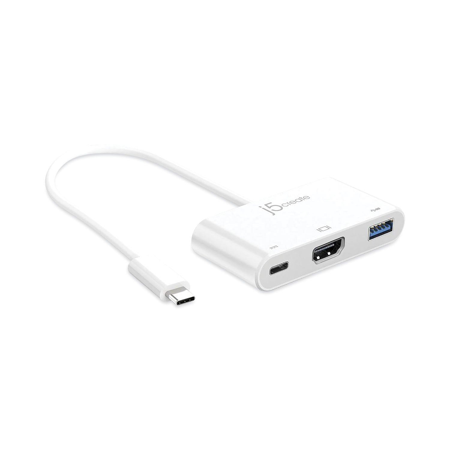 USB-C to HDMI/USB Adapter | White