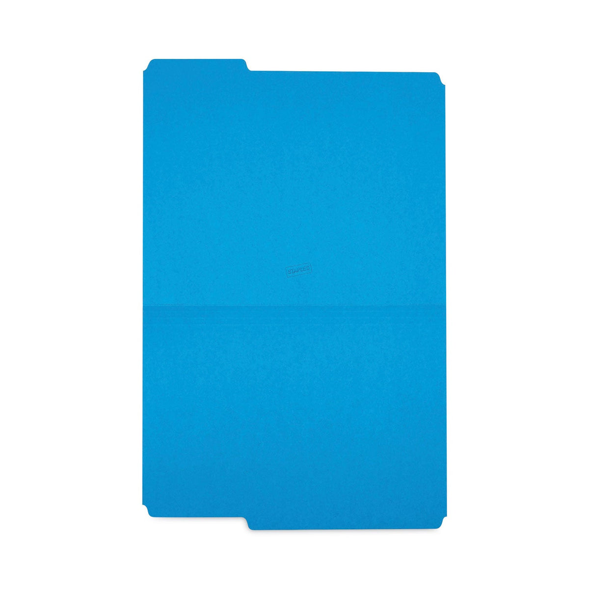 TRU RED™ Reinforced Top Tab File Folders, 1/3-Cut Tabs: Assorted, Letter Size, 10.5-pt Stock, Blue, 24/Pack