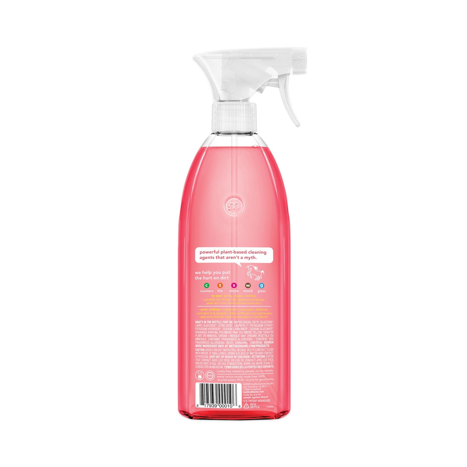 Method® All-Purpose Cleaner, Pink Grapefruit, 28 Oz Spray Bottle