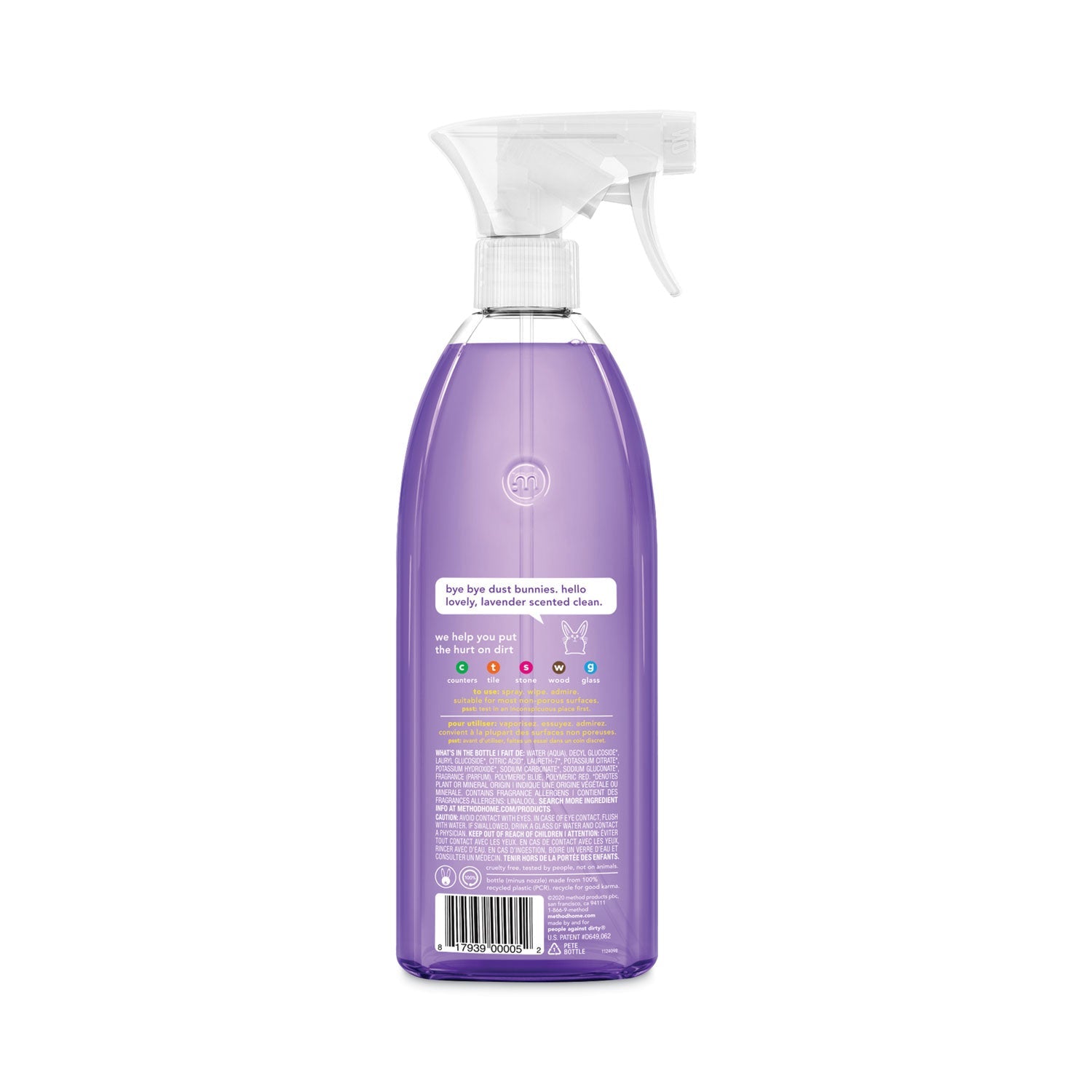 Method® All-Purpose Cleaner, French Lavender, 28 Oz Spray Bottle