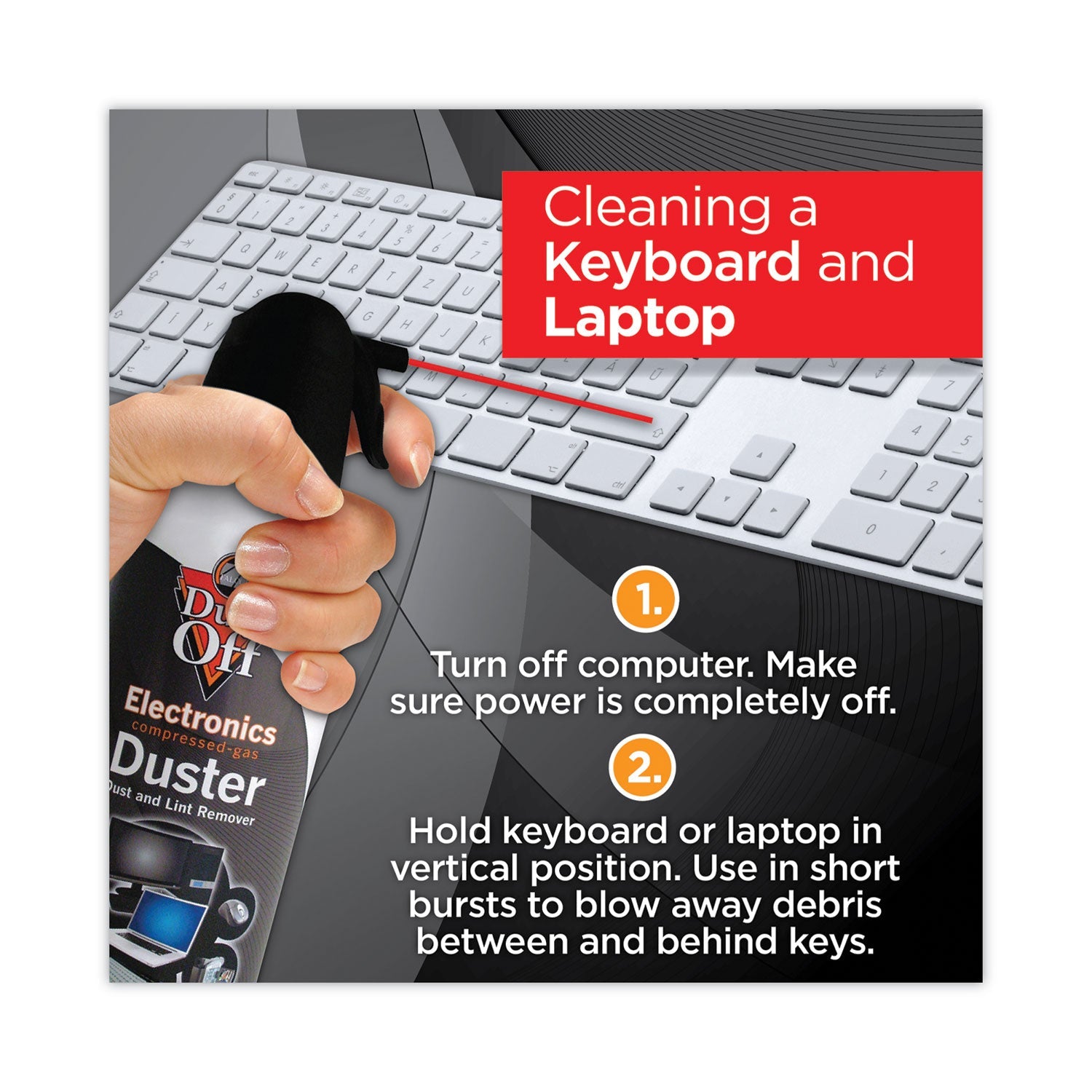 Dust-Off® Disposable Compressed Air Duster, 10 Oz Can
