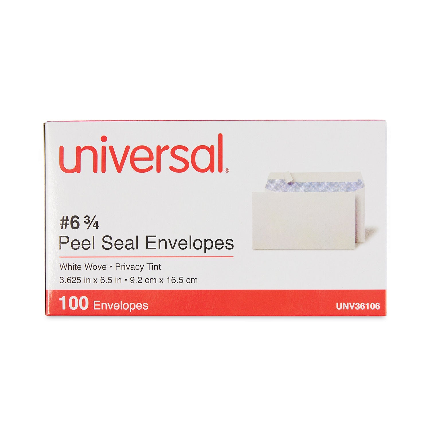 Peel & Seal Security Envelope | #6 3/4 | 100/Box