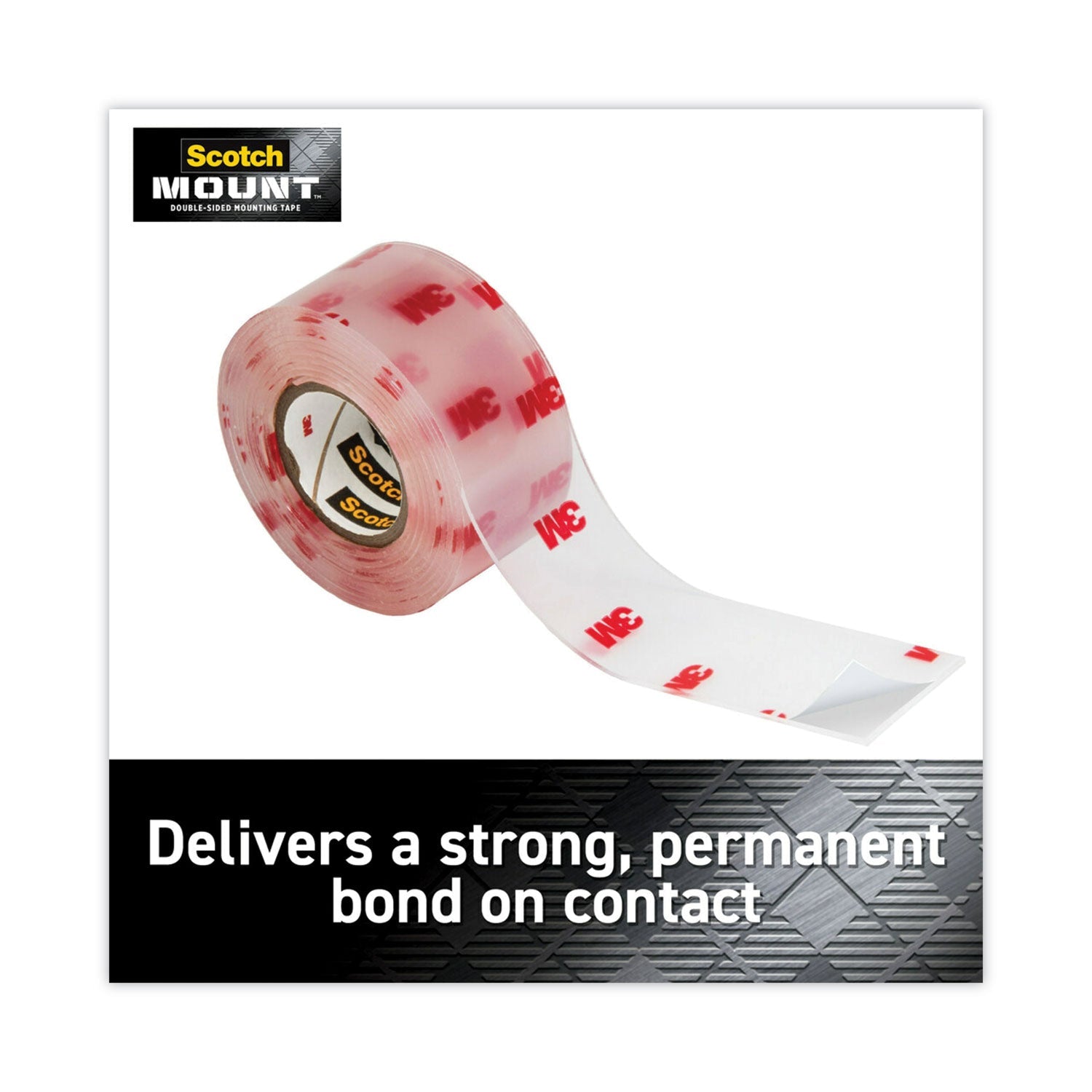 Scotch® Permanent Clear Mounting Tape, Holds Up To 15 Lbs, 1 X 60, Clear