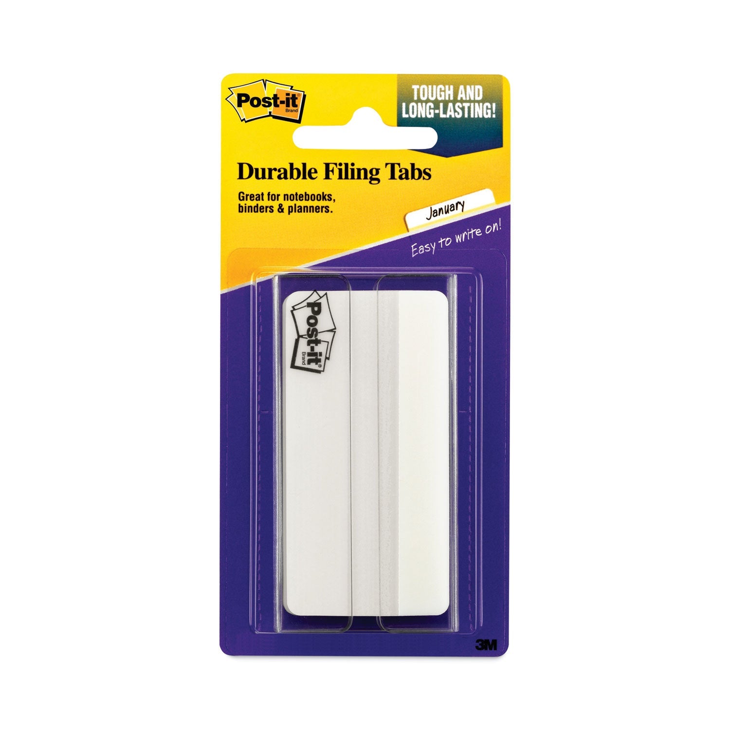 Solid Color Tabs | 3-Inch White Organizers