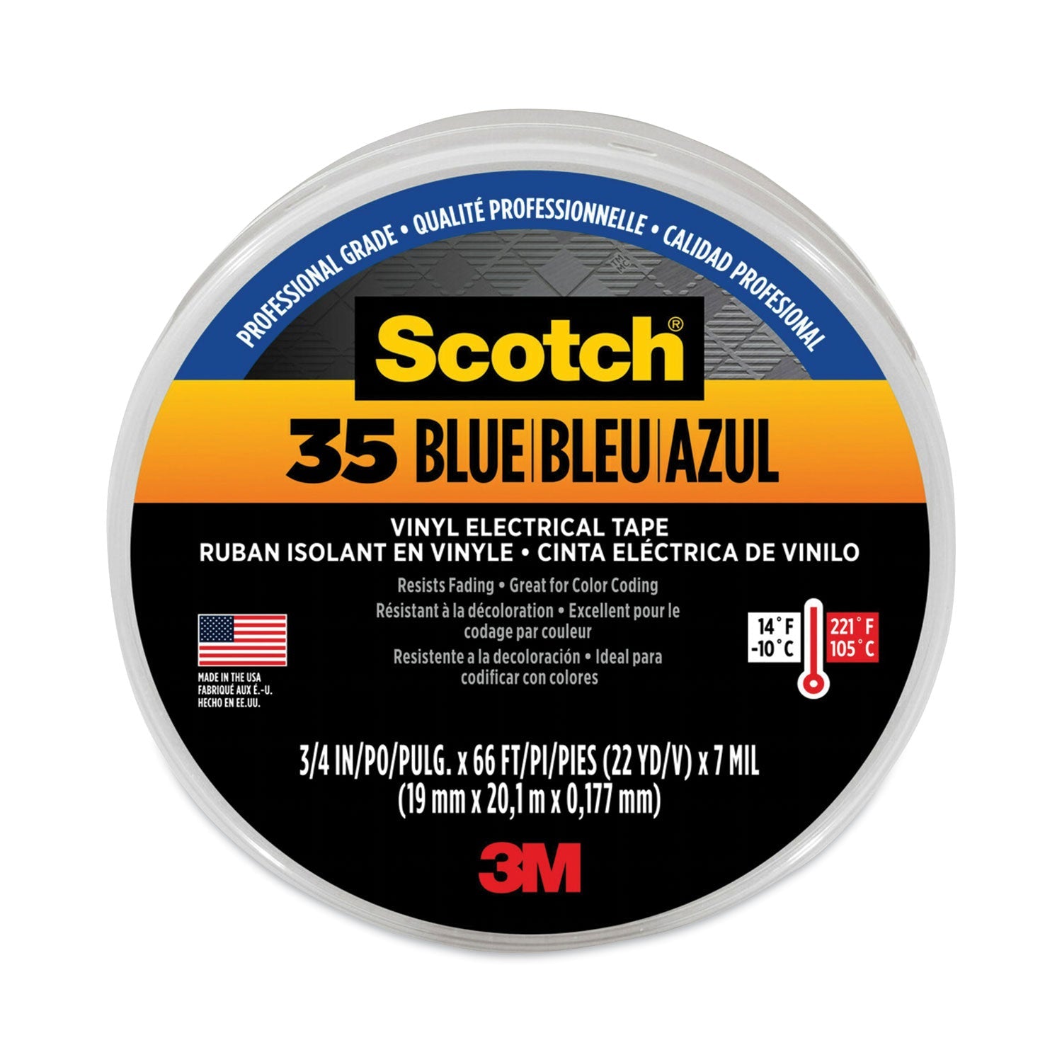 3M Scotch 35 Vinyl Electrical Tape | Blue