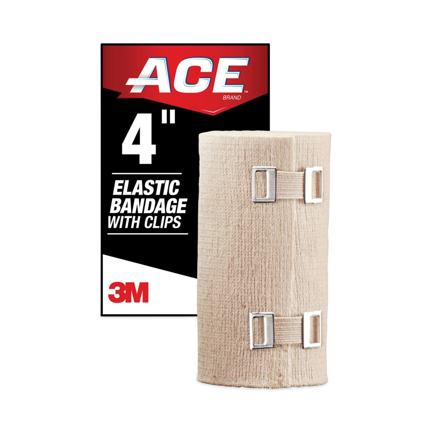 ACE Elastic Bandage with E-Z Clips | 4 Inch