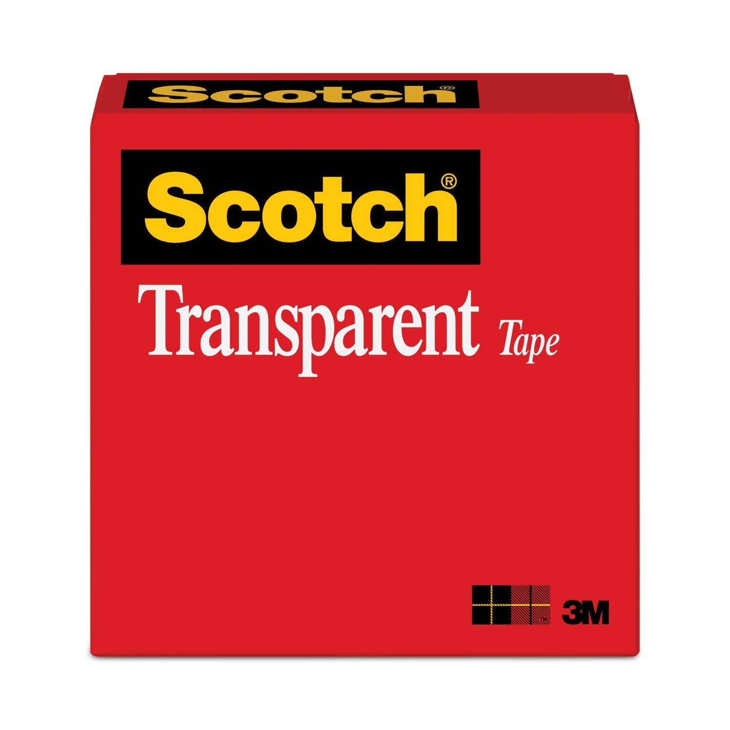 Scotch® Transparent Tape, 3" Core, 0.75" X 72 Yds, Transparent