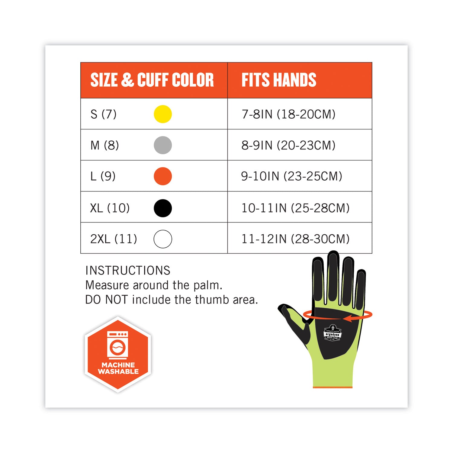 ergodyne® ProFlex 7141 ANSI A4 DIR Nitrile-Coated CR Gloves, Lime, 2X-Large, Pair