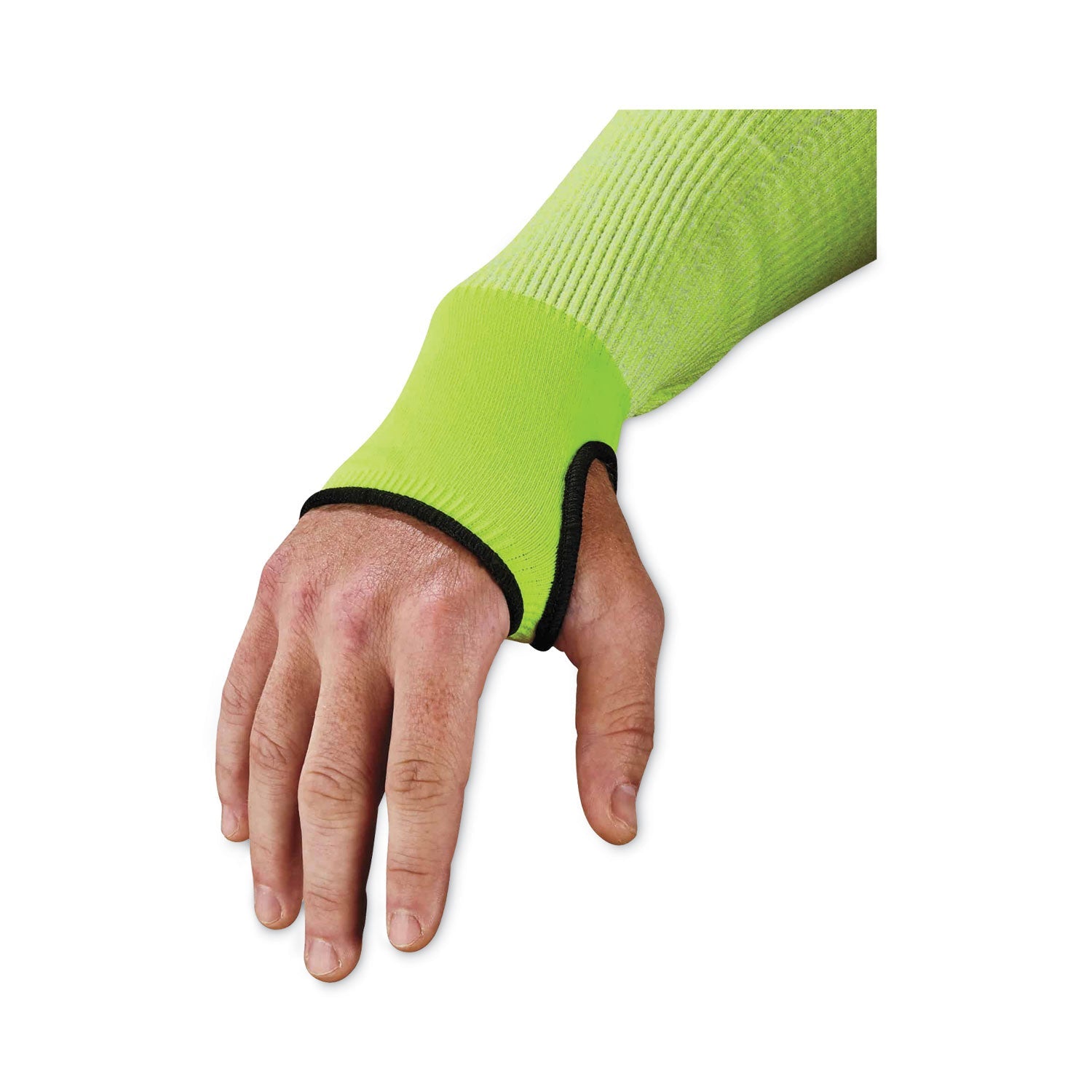 ergodyne® ProFlex 7941-PR CR Protective Arm Sleeve, 18", Lime, Pair
