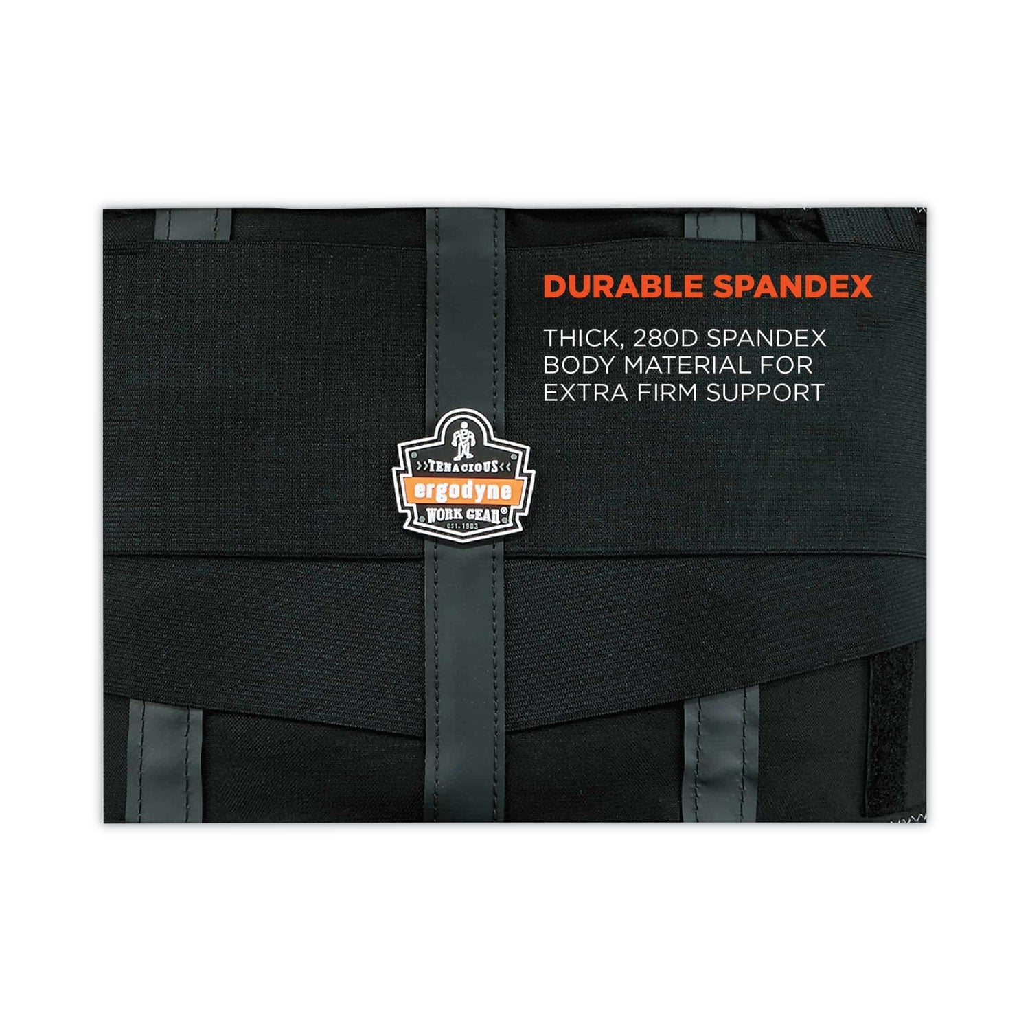 ergodyne® ProFlex 1100SF Standard Spandex Back Support Brace, Small, 25" to 30" Waist, Black