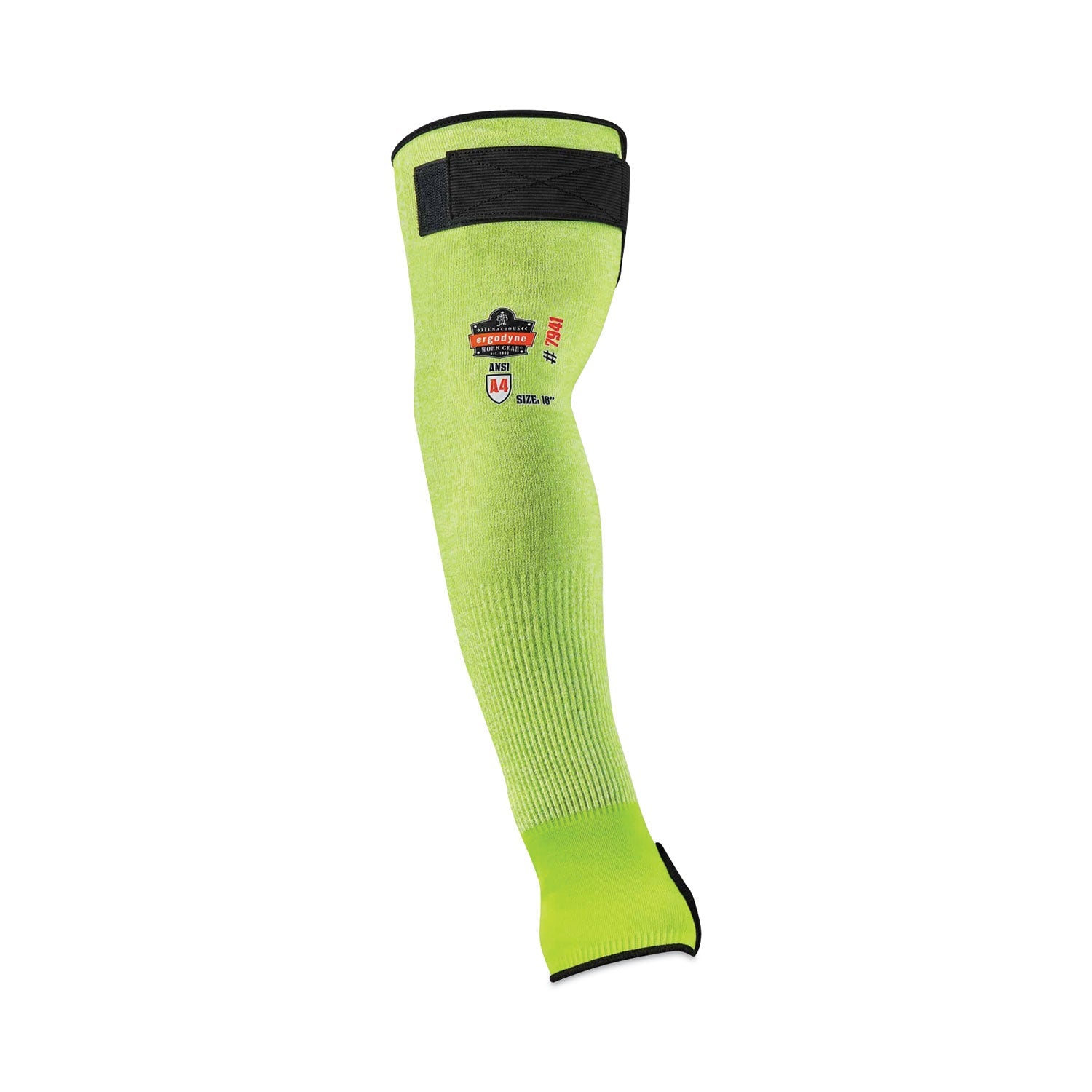 ergodyne® ProFlex 7941-PR CR Protective Arm Sleeve, 18", Lime, Pair