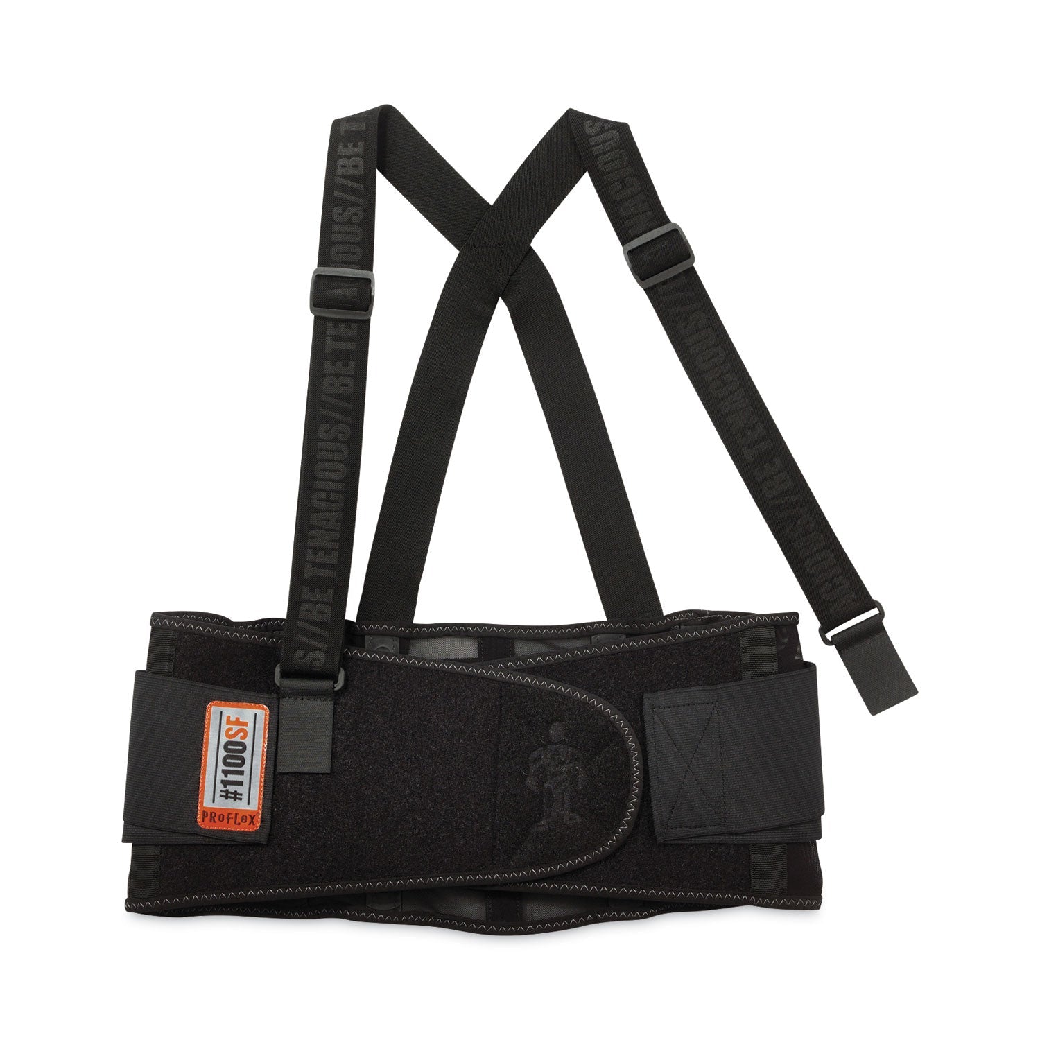 ergodyne® ProFlex 1100SF Standard Spandex Back Support Brace, 2X-Large, 42" to 46" Waist, Black