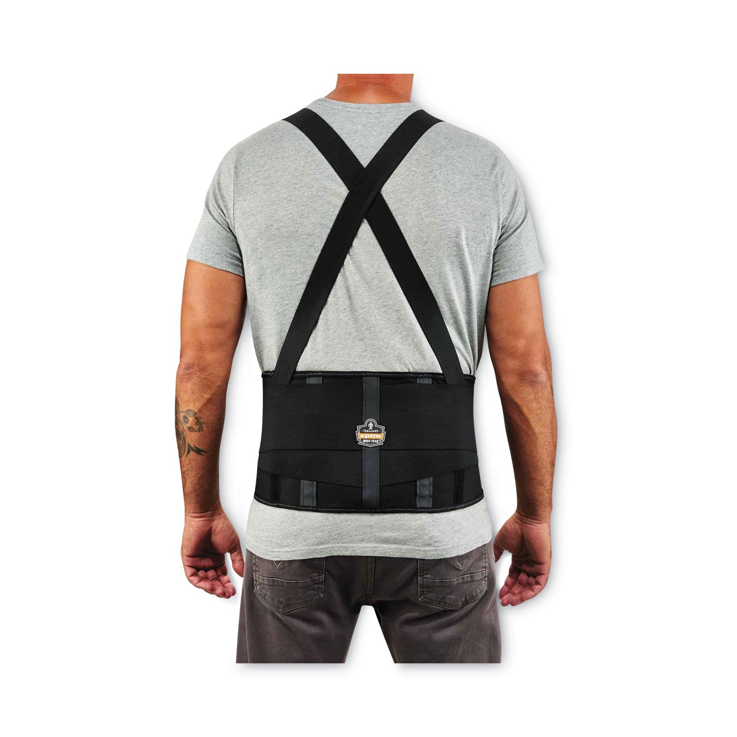 ergodyne® ProFlex 1100SF Standard Spandex Back Support Brace, 2X-Large, 42" to 46" Waist, Black - Bloom Skins