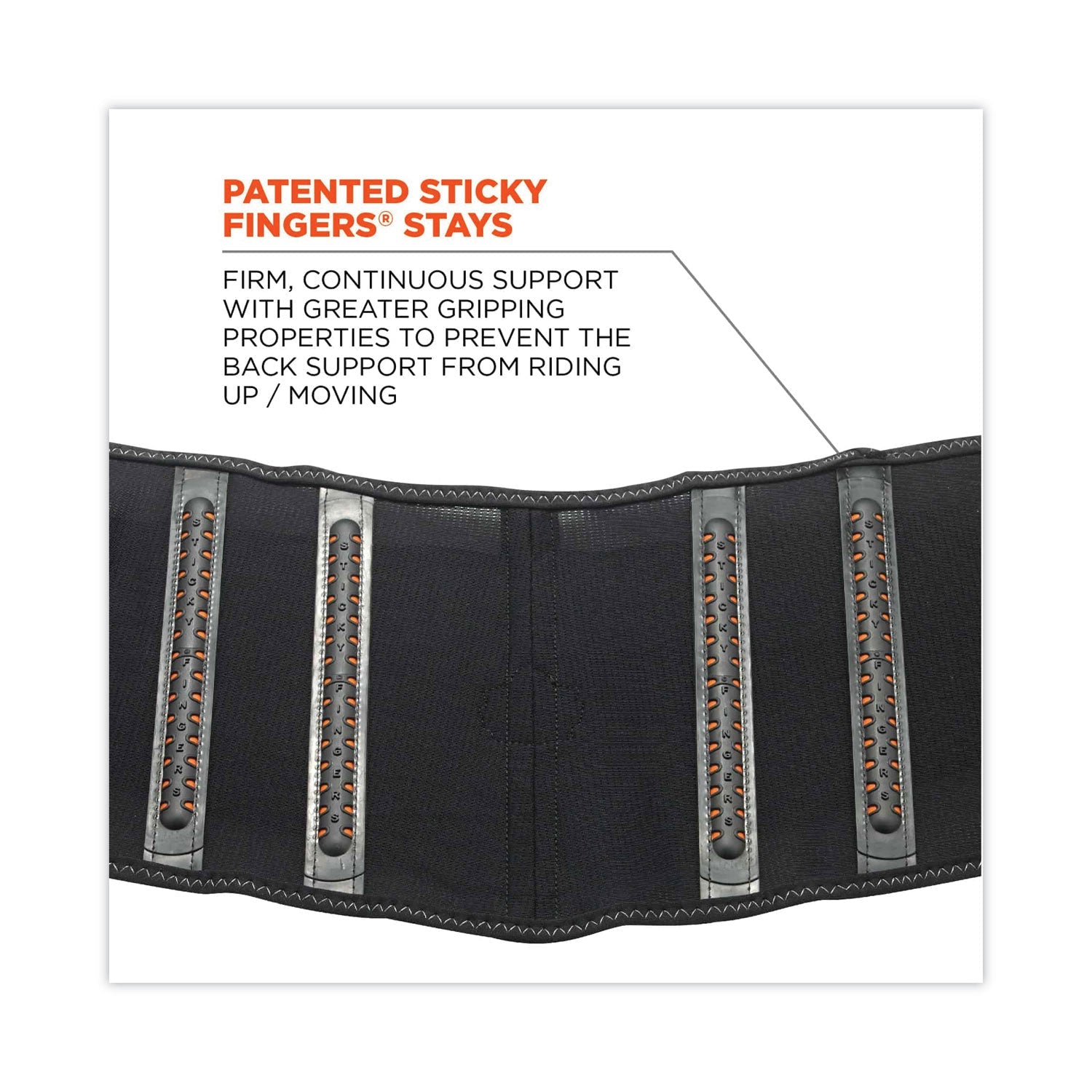 ergodyne® ProFlex 1100SF Standard Spandex Back Support Brace, Small, 25" to 30" Waist, Black