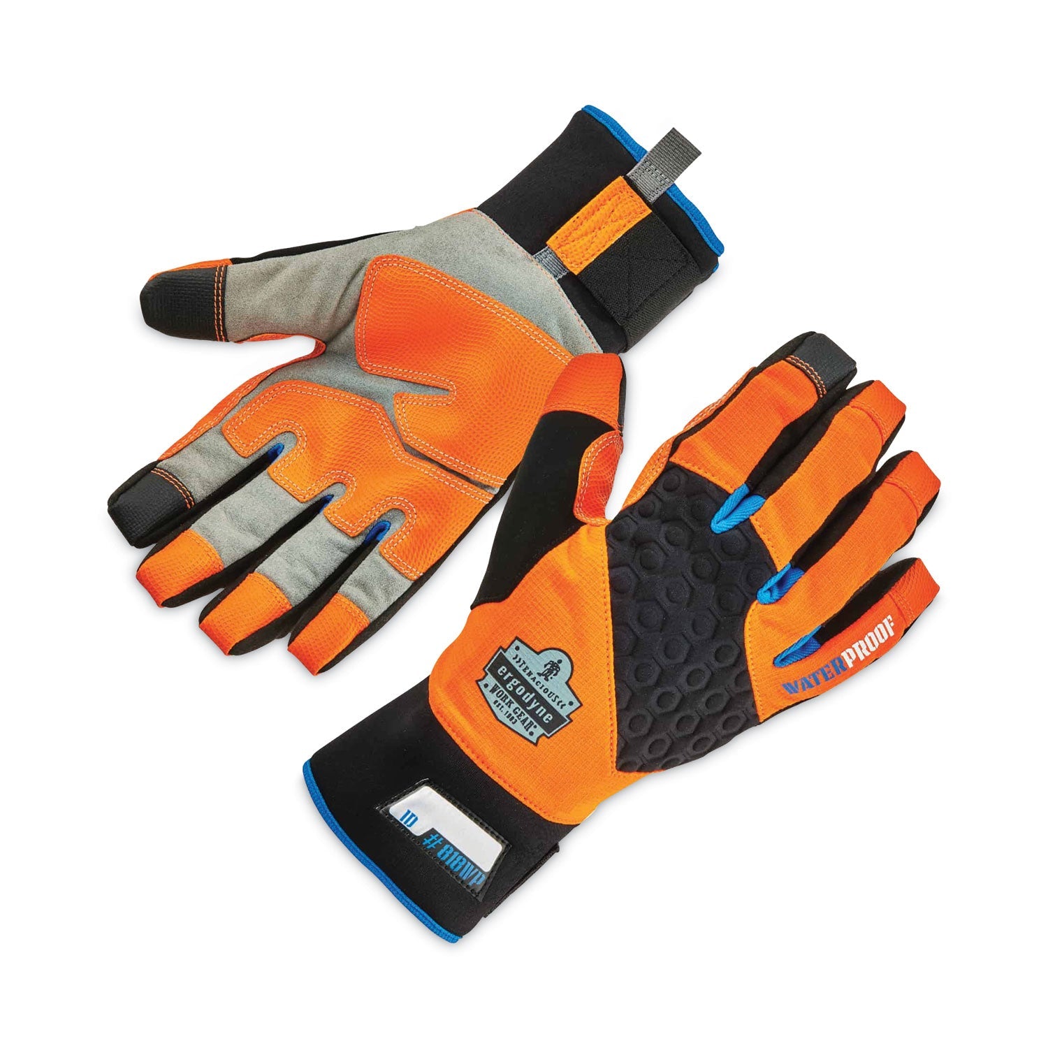 ergodyne® ProFlex 818WP Thermal WP Gloves with Tena-Grip, Orange, Large, Pair - Bloom Skins